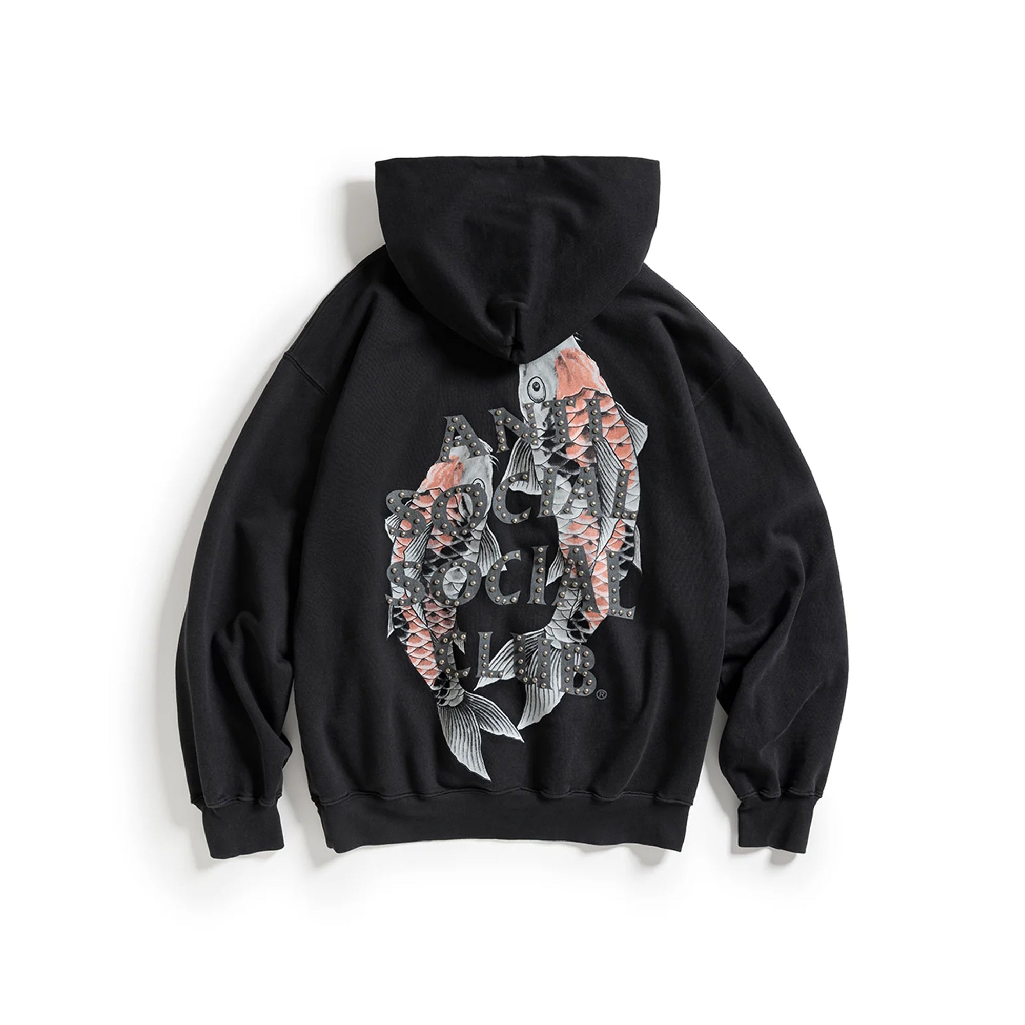 Anti Social Social Club Mens Studded Mind Games Hoodie