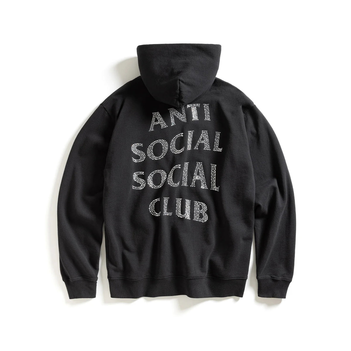 Anti Social Social Club Mens Rhinestone Zip Up Hoodie