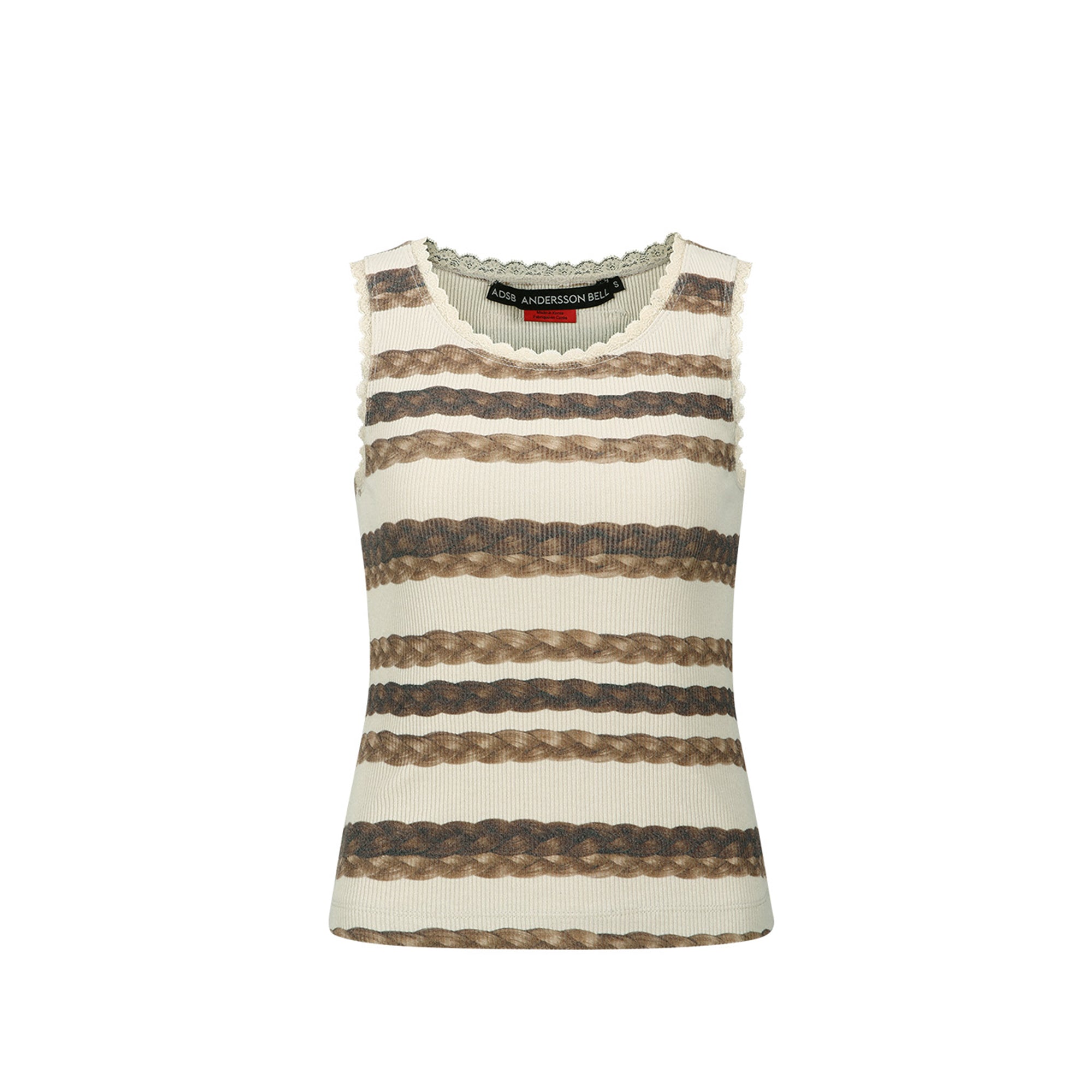 Andersson Bell Womens Hair Braid Stripe Tank Top