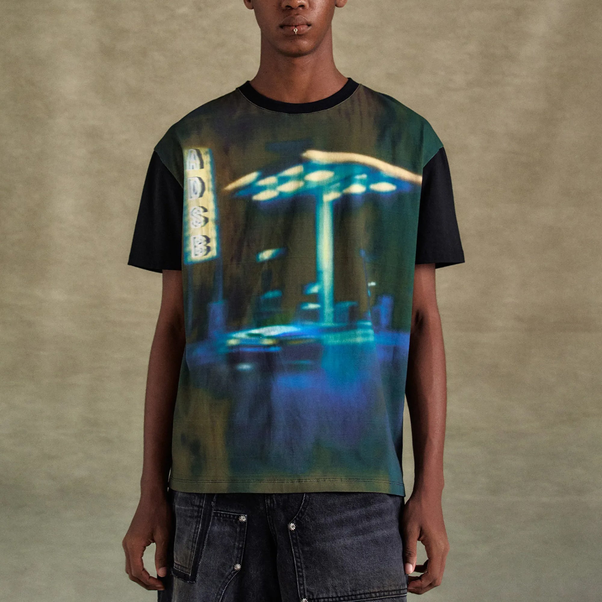 Andersson Bell Mens Gas Station Logo Tee