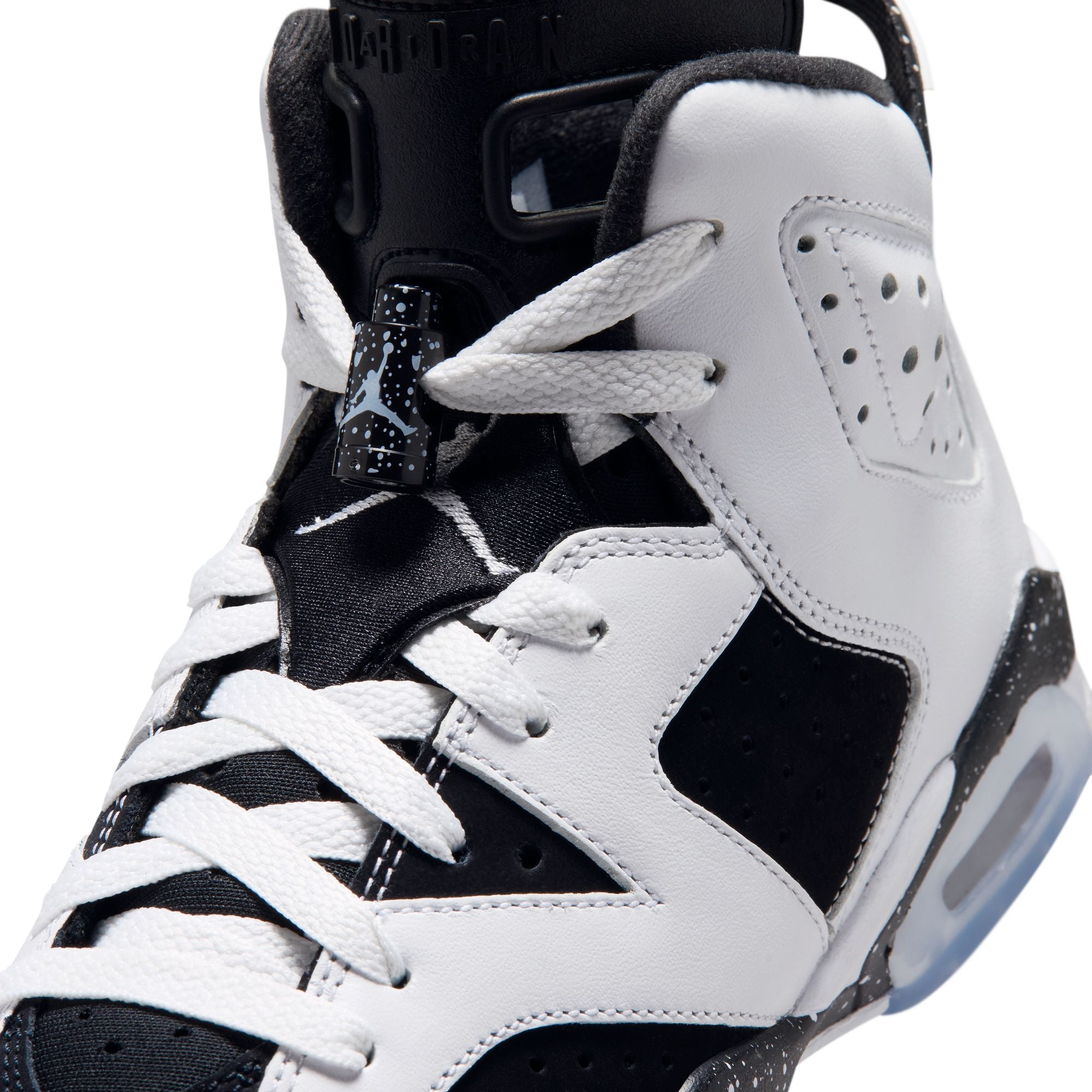 White/Black Sneakers on a white background