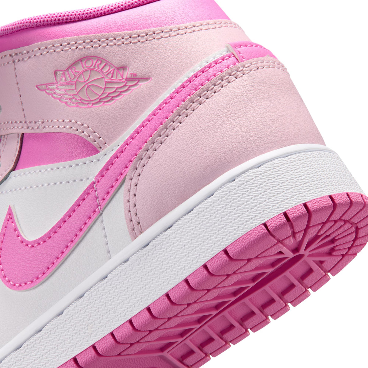 Pink Foam/pink Foam-china Rose-white Sneakers on a white background