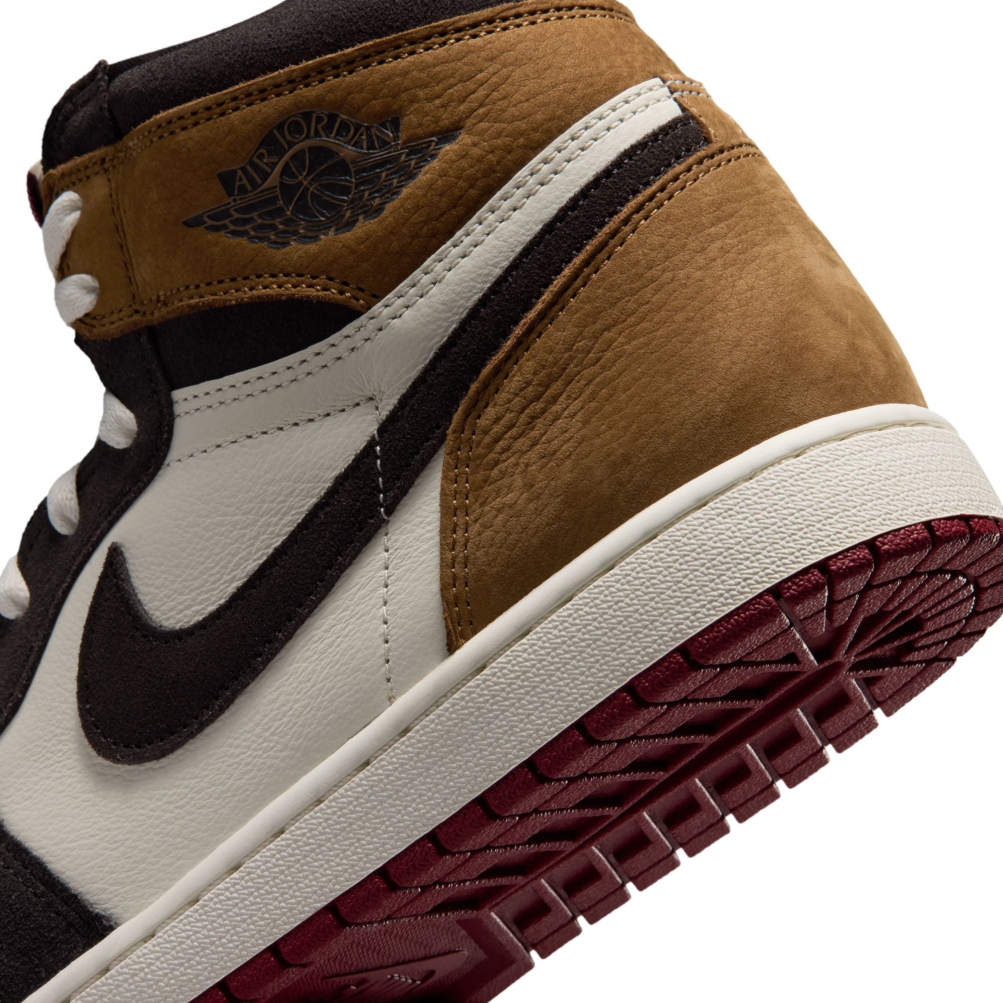 Shadow Brown/Team Red-lt British Tan Sneakers on a white background