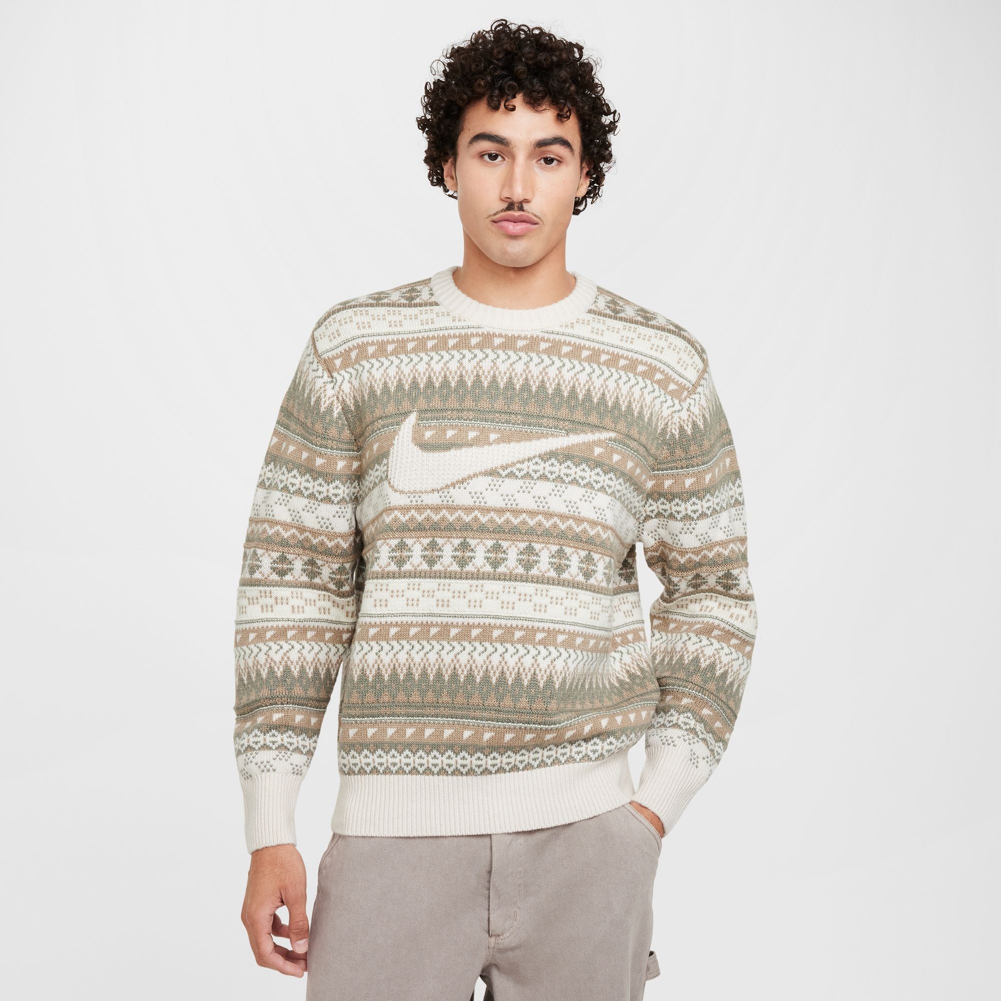 Nike Mens Fair Isle Swoosh Sweatshirt