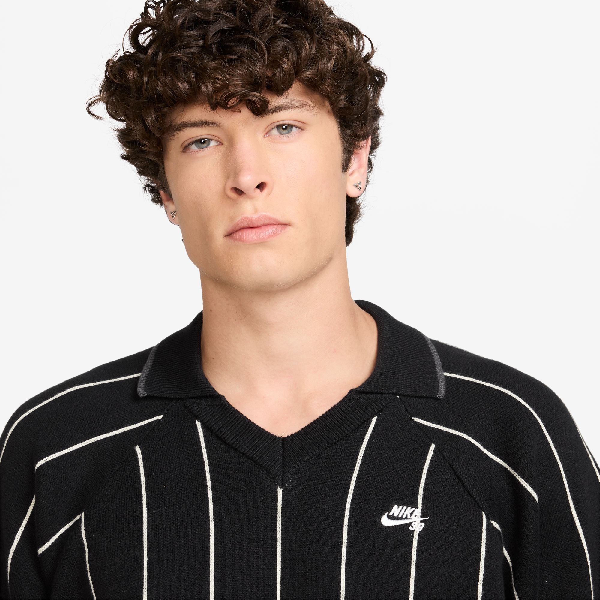 Nike SB Mens Short-Sleeved Polo Skate Sweater