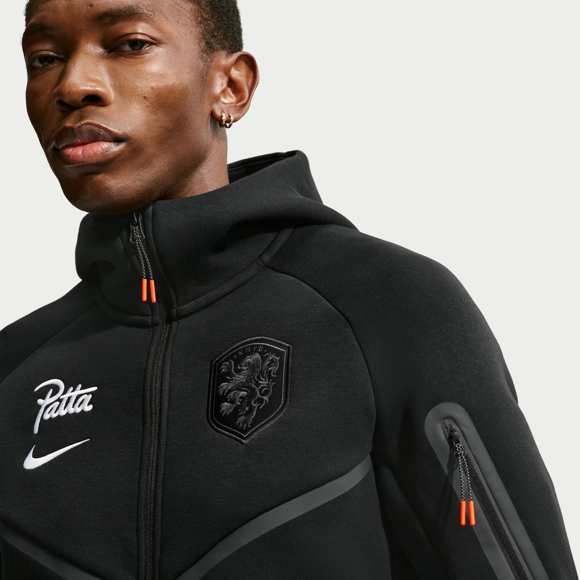 Nike Mens Netherlands x Patta Tech Fleece Full-Zip Windrunner Hoodie