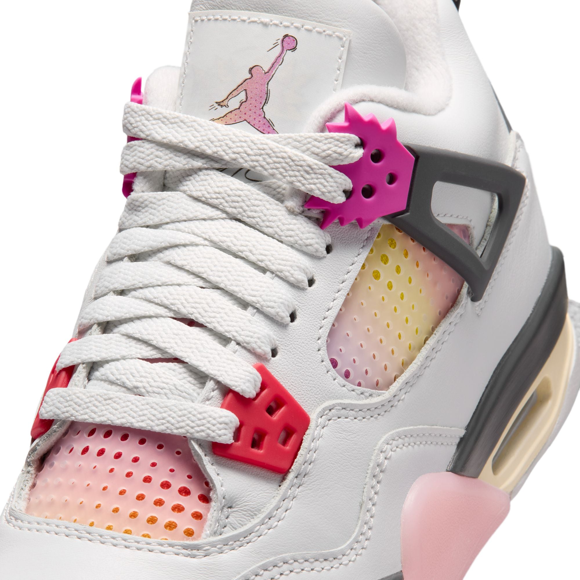 Off White/fire Pink-anthracite Sneakers on a white background