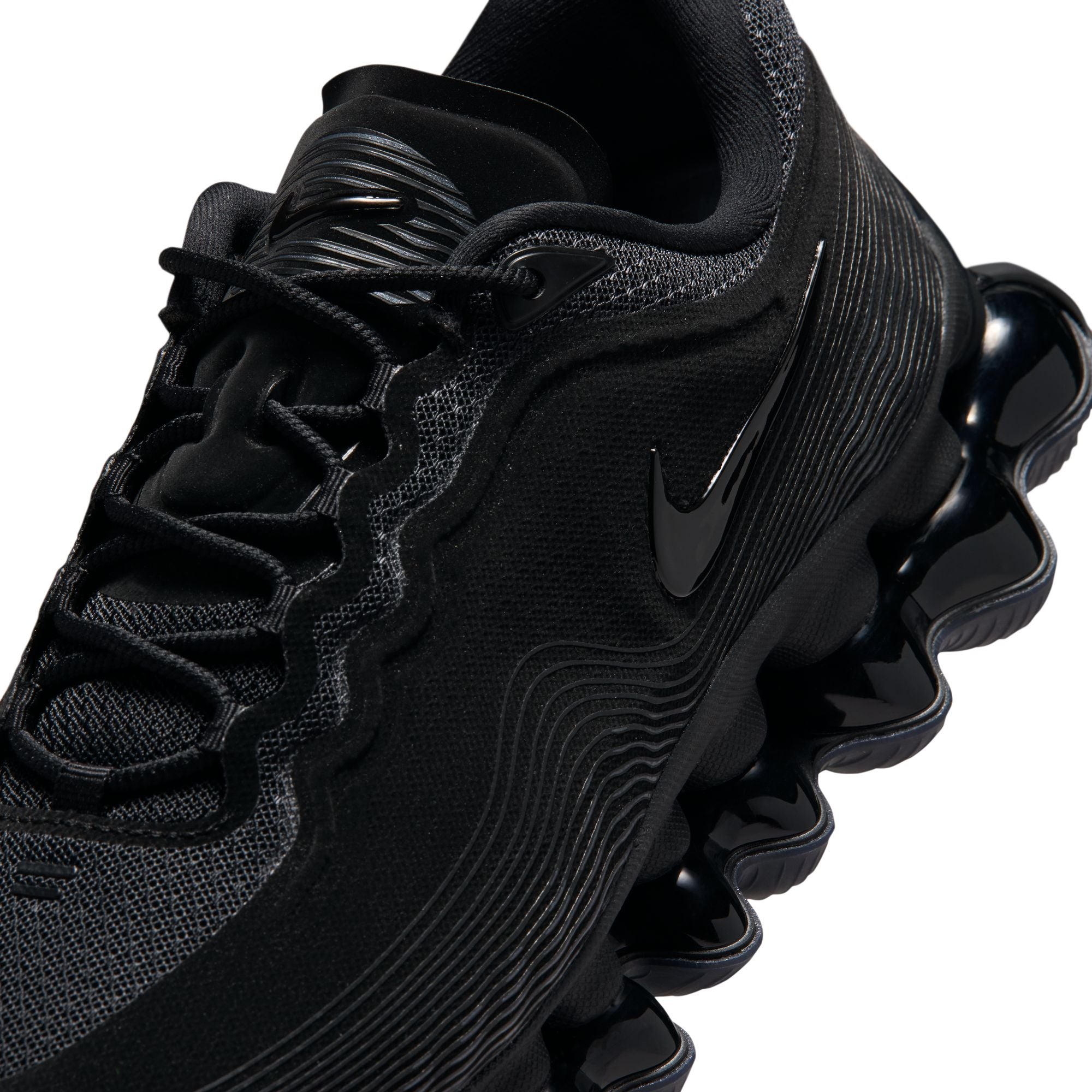 black-anthracite-smoke Grey Sneakers on a white background