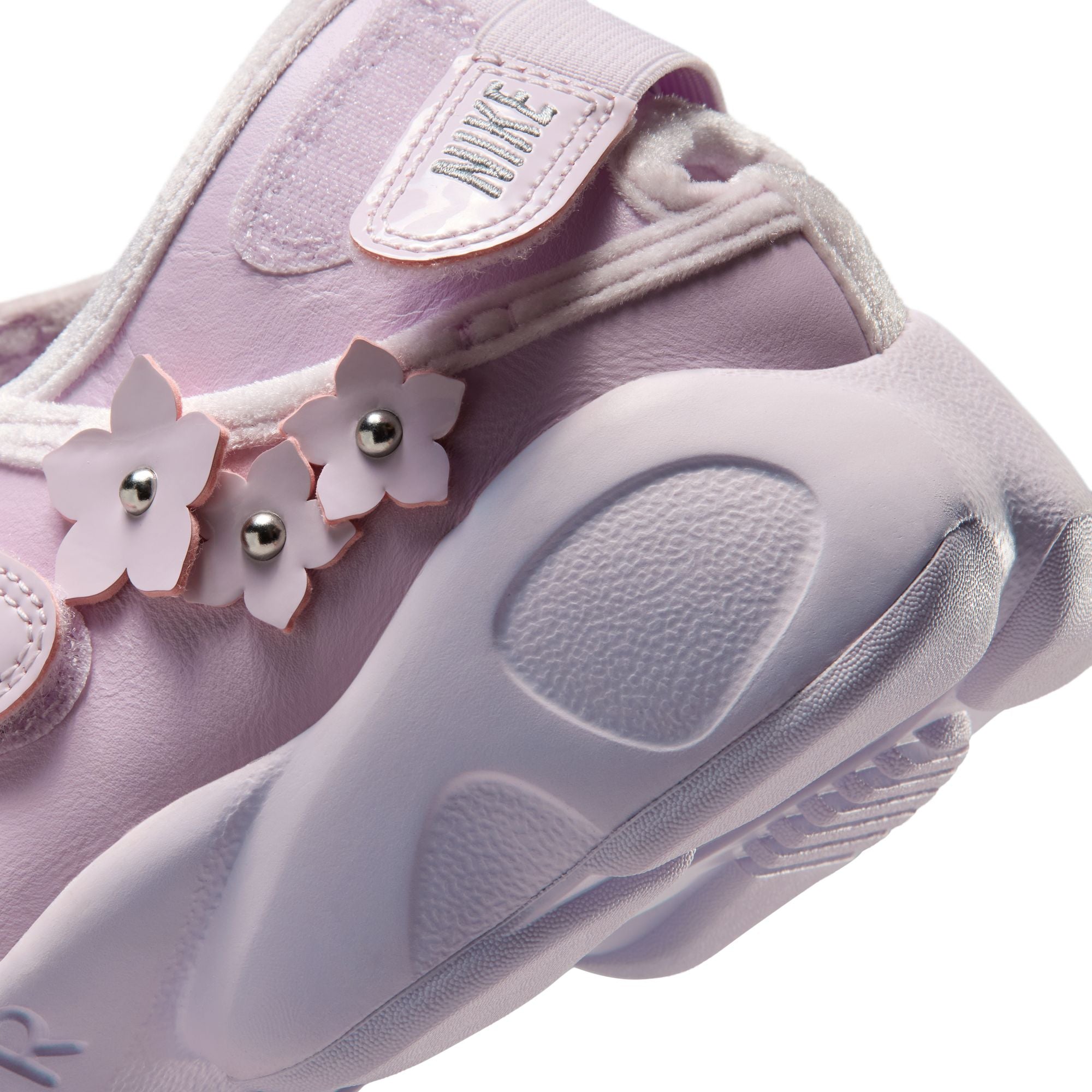 Bleached Lilac/metallic Silver-wolf Grey Sneakers on a white background