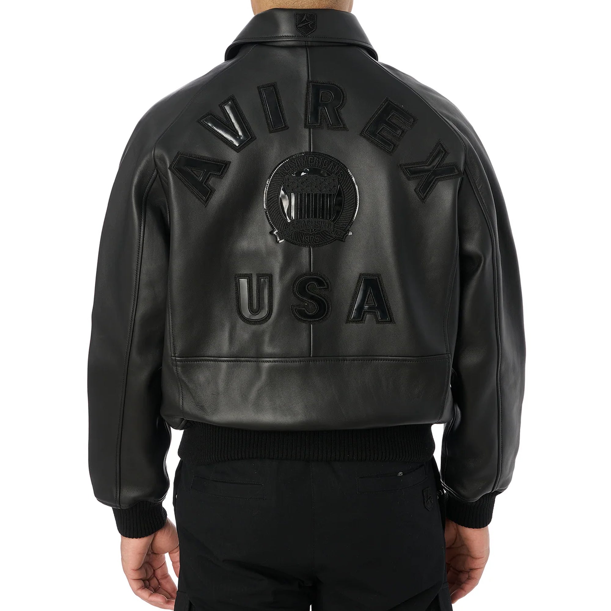 Avirex Mens Black Icon Jacket