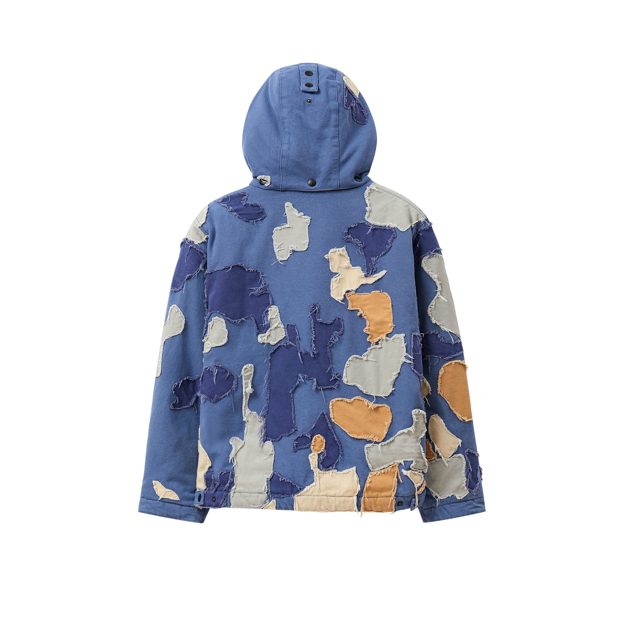 Kidsuper Mens Patchwork Canvas Zip Up Jacket