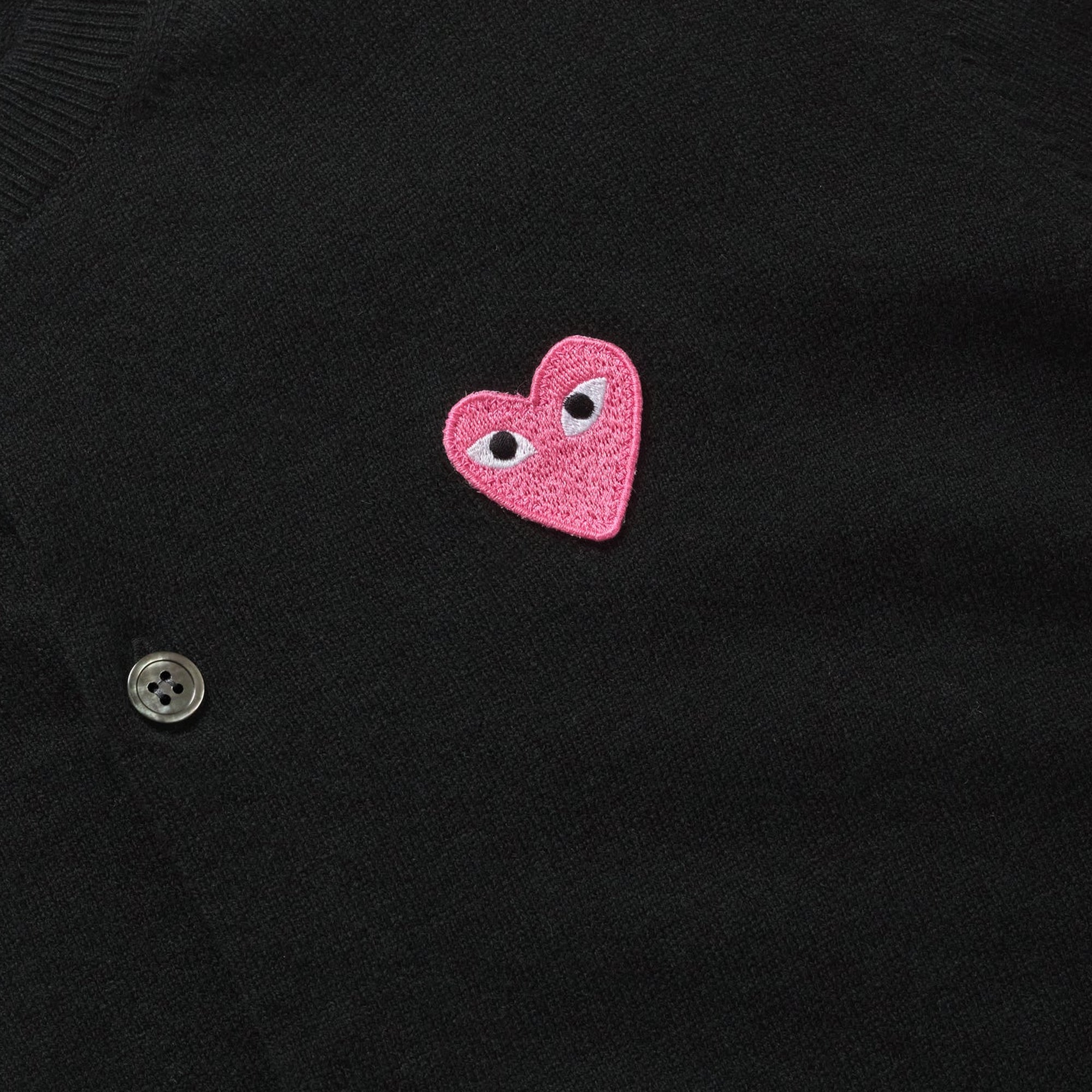 Comme des Garcons PLAY Mens Round Neck Cardigan