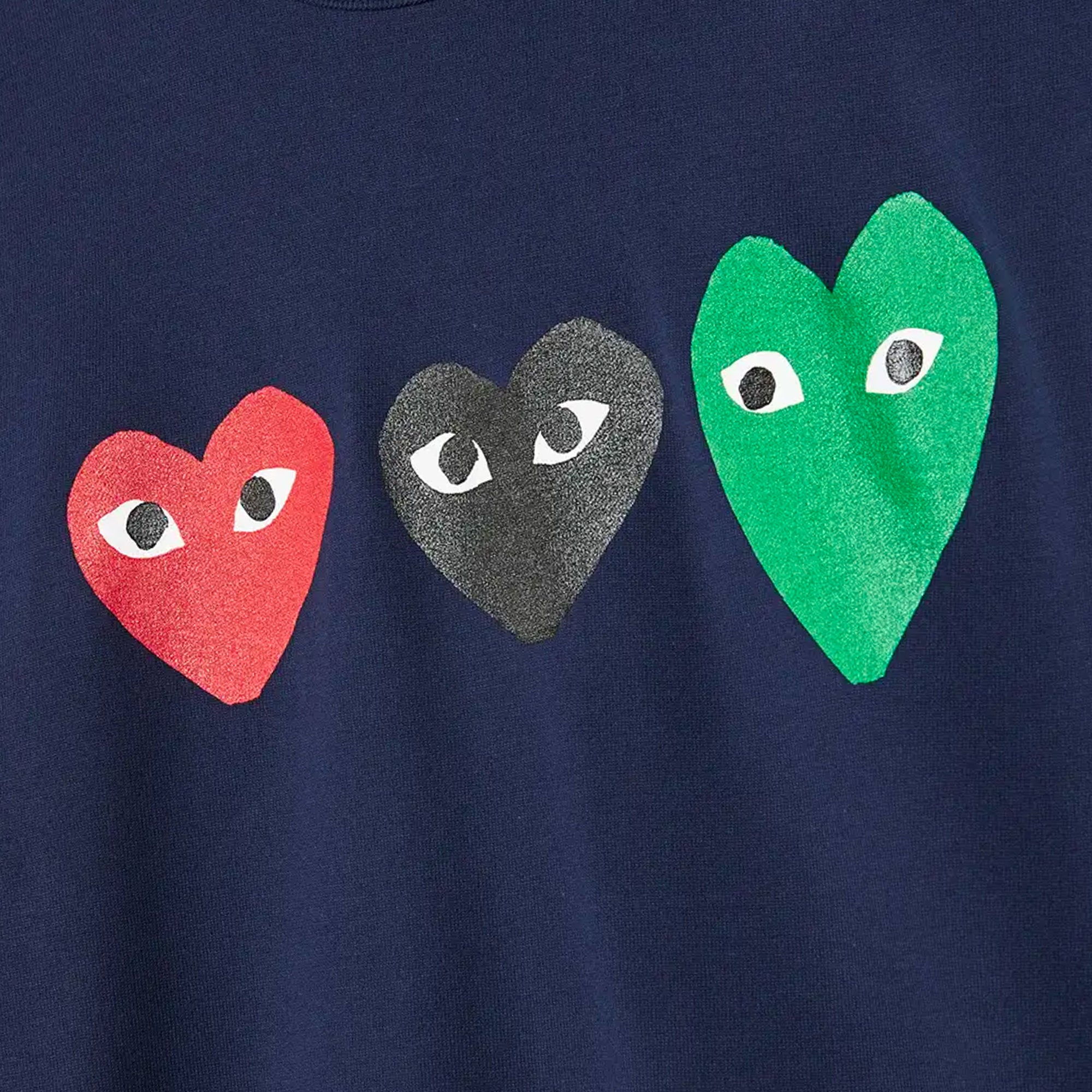 Comme des Garcons PLAY Mens Multi Heart SS Tee