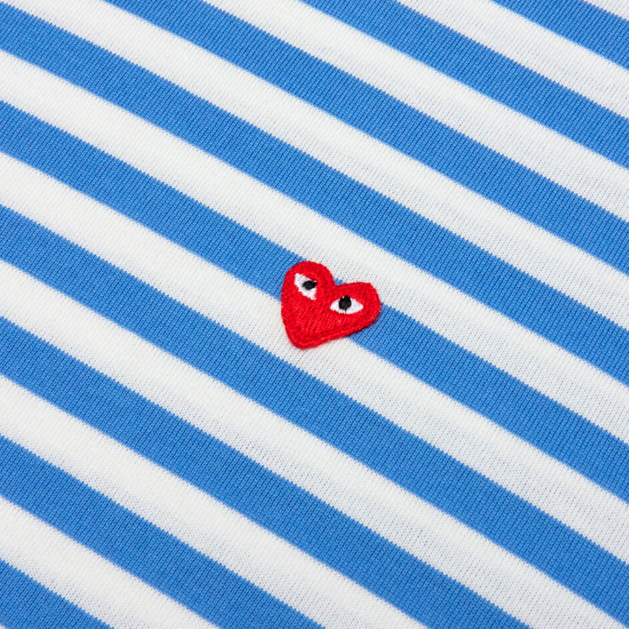 Comme des Garcons PLAY Mens Striped LS Tee