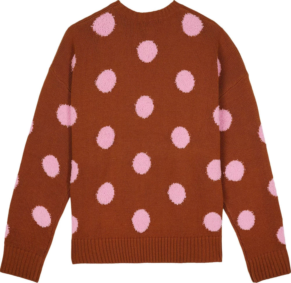 Brain Dead Mens Polka Pile Crewneck Sweater