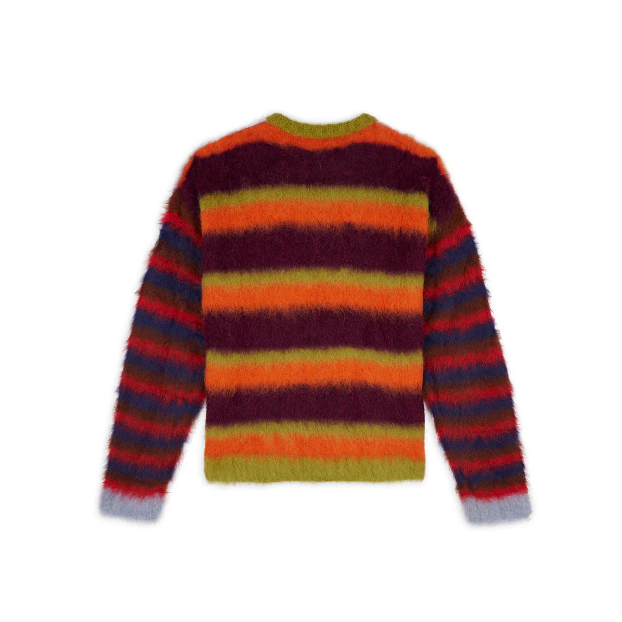 Brain Dead Mens Blurry Lines Alpaca Crewneck Sweater