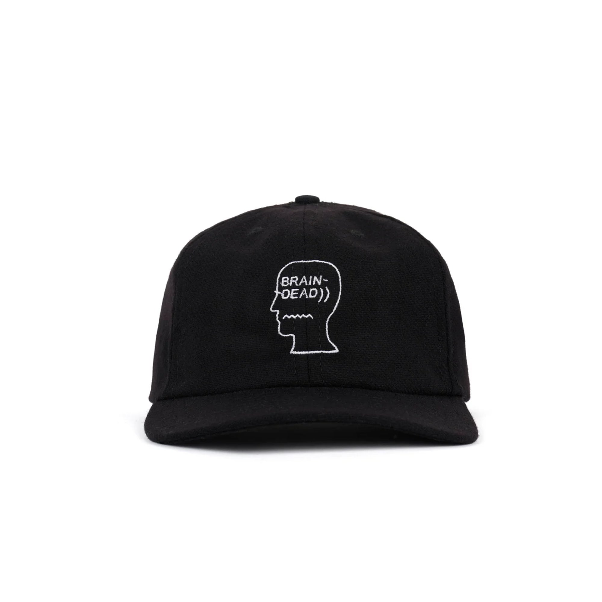 Brain Dead Mens Flannel Logo Head 6 Panel Hat