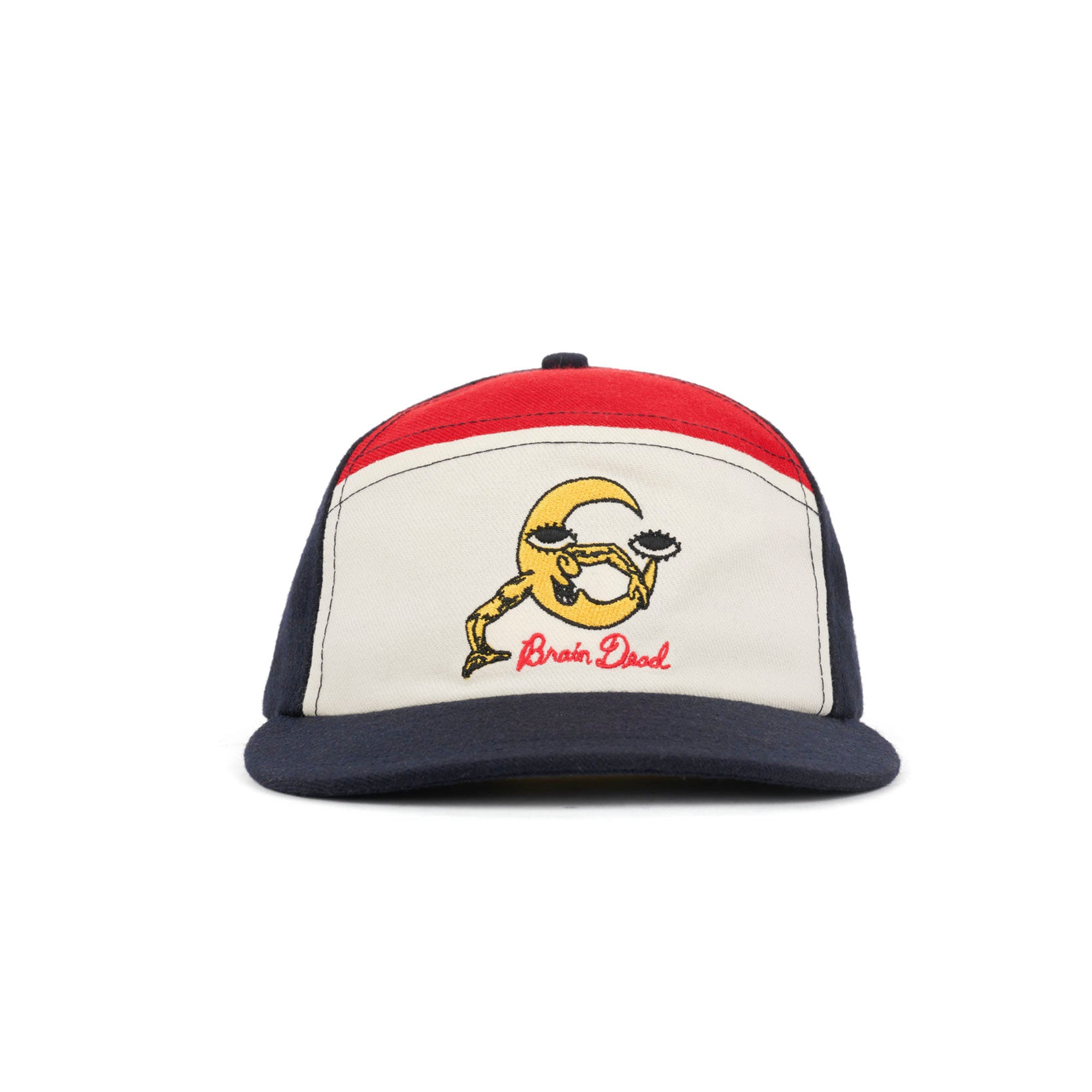 Brain Dead Waning Crescent Curved Front 6 Panel Hat