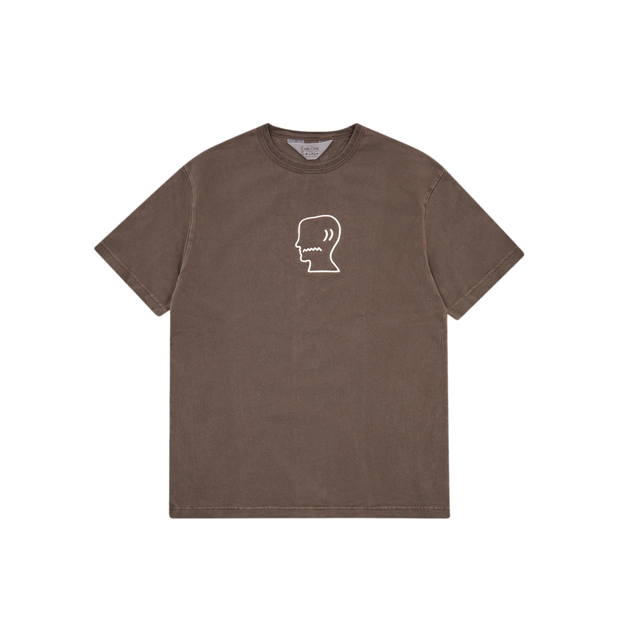 Brain Dead Mens Heavyweight 3D Embroidery Logohead Tee