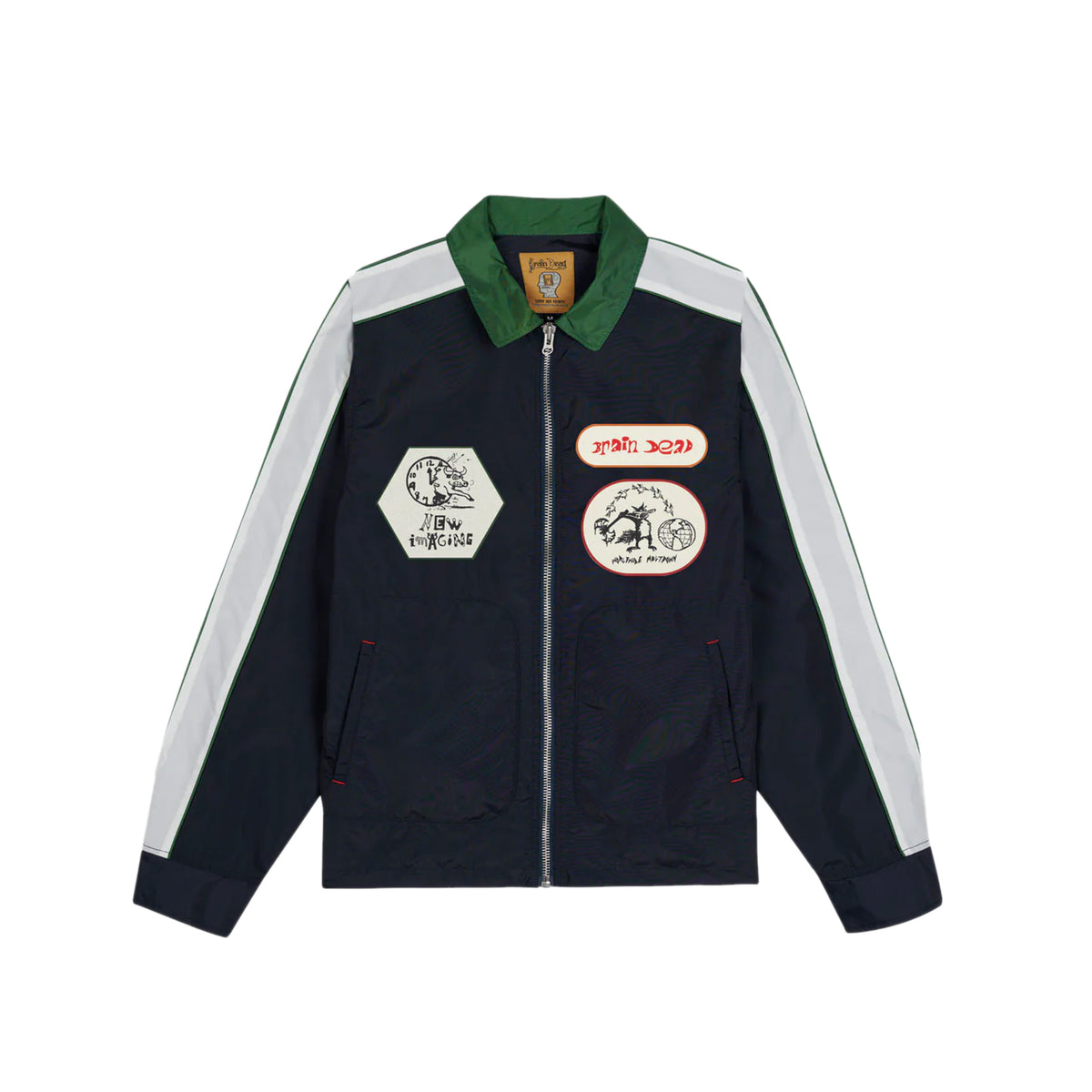 Brain Dead Mens Meltdown Racing Jacket