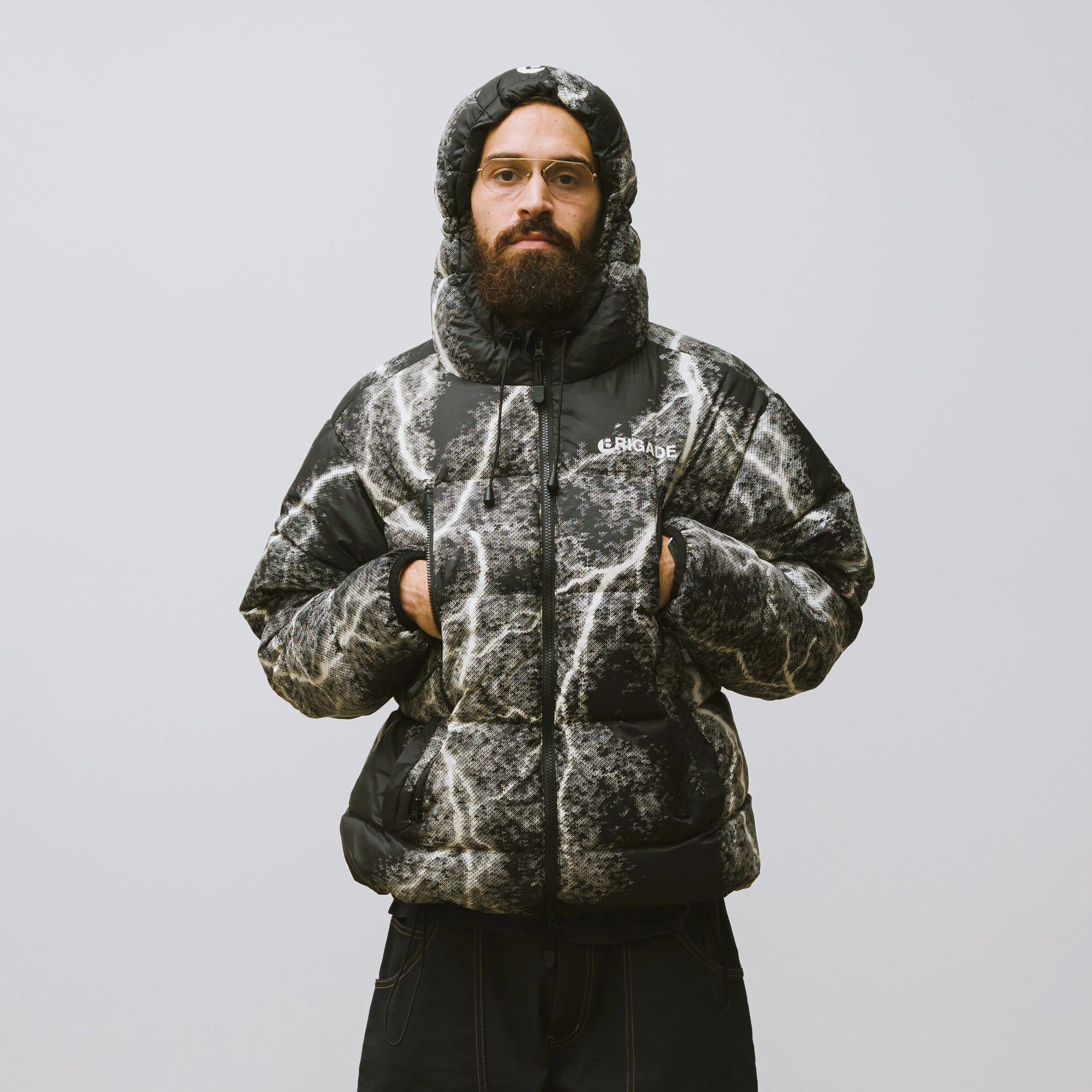 Brigade Mens 3M Lightning Puffer Jacket