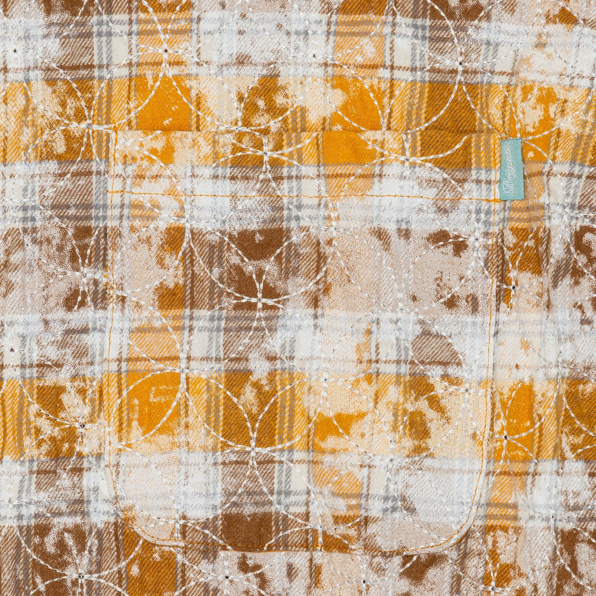 Brigade Mens Sashiko Quileted Flannel Shirt