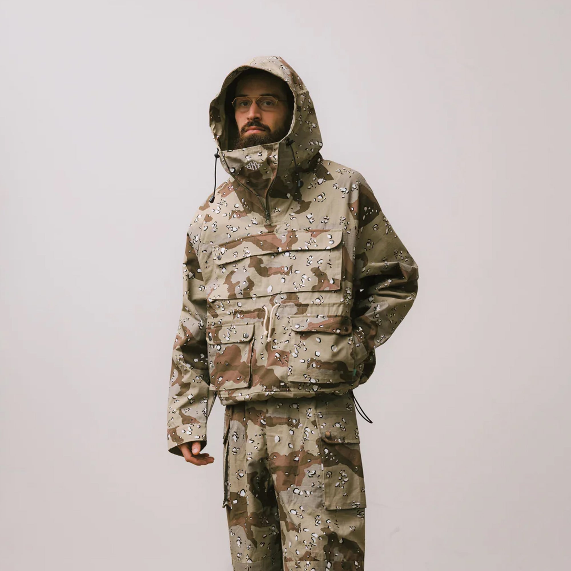 Brigade Mens Ripstop Camo Mountain Smock Jacket