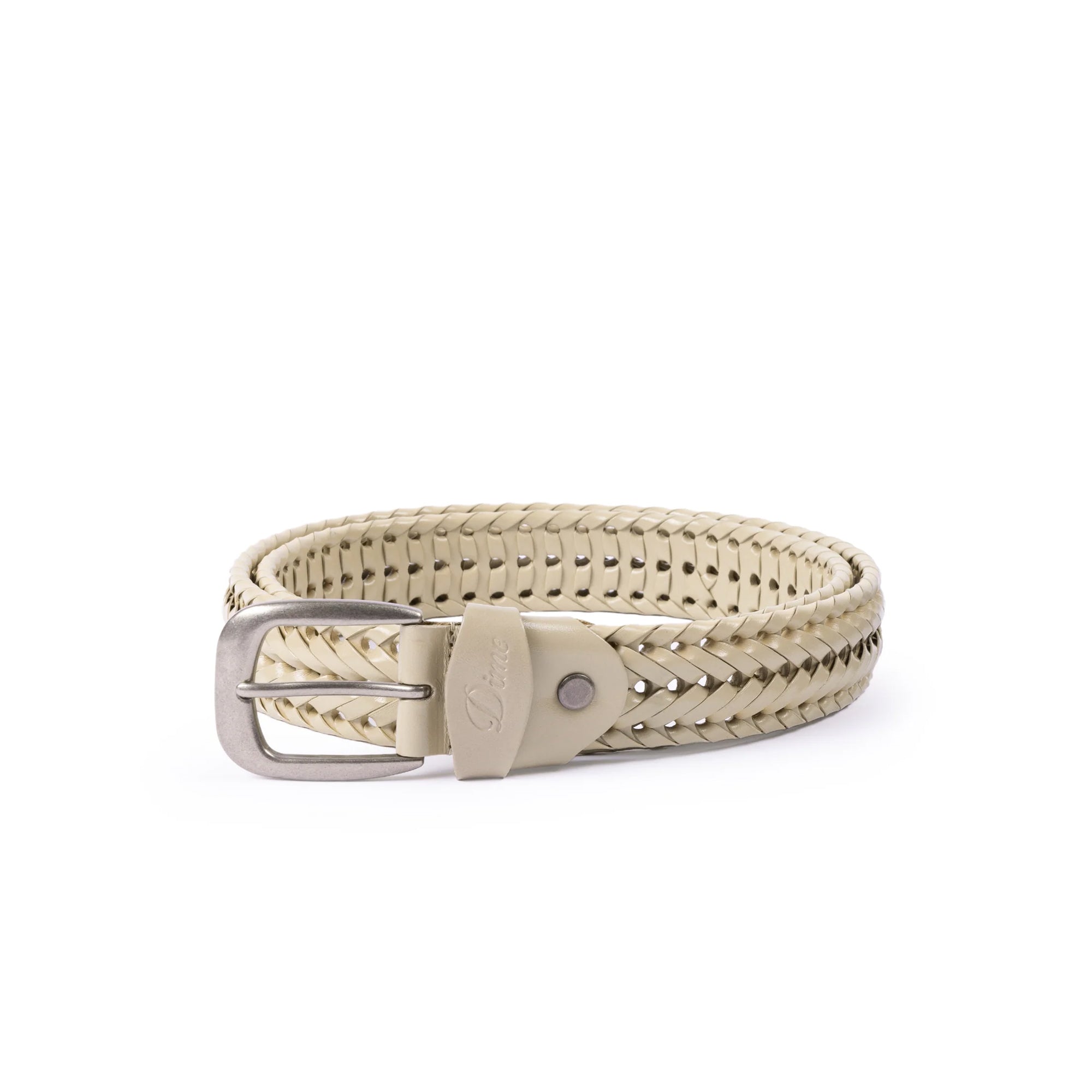 Dime Mens Braided Leather Belt