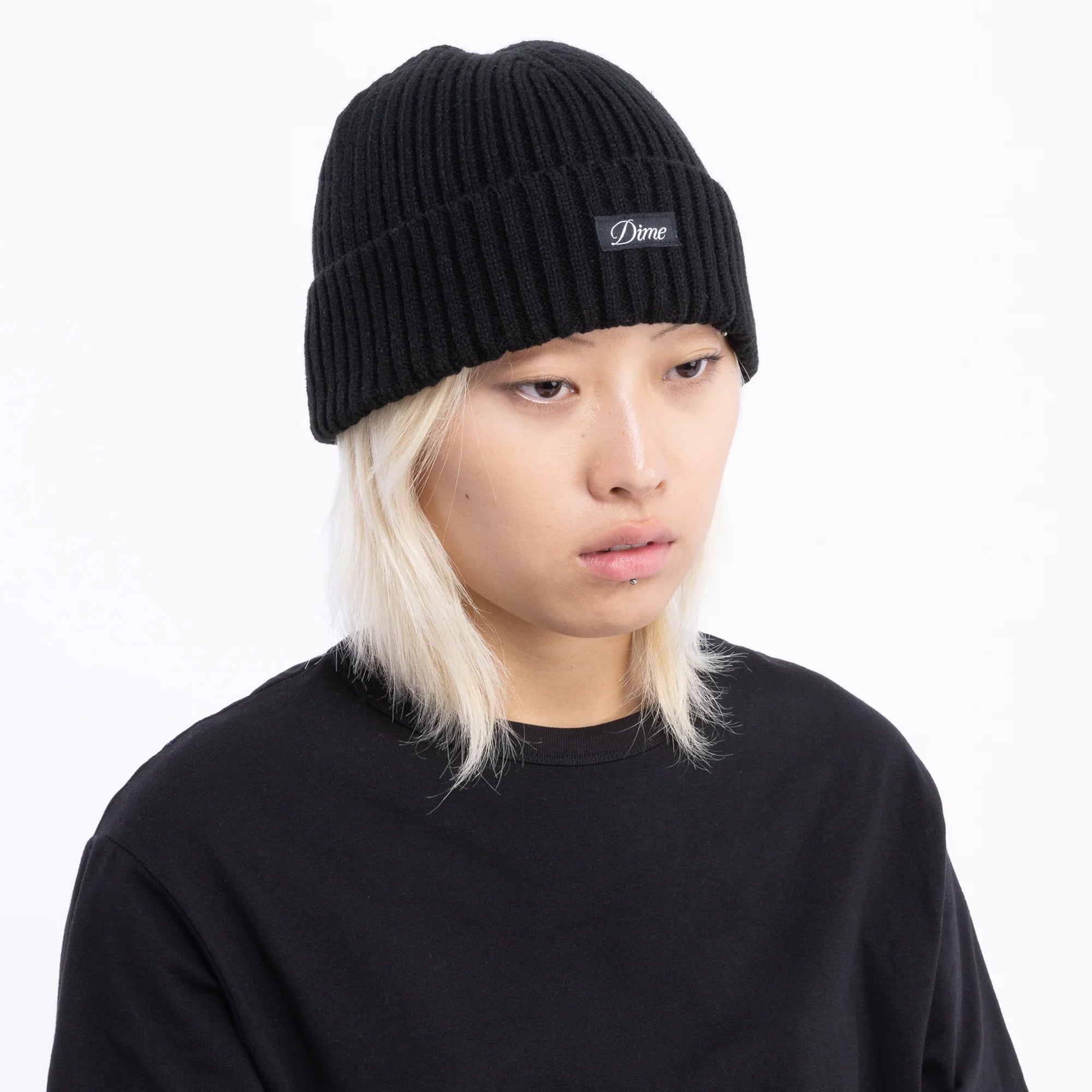 Dime Cursive Fold Beanie
