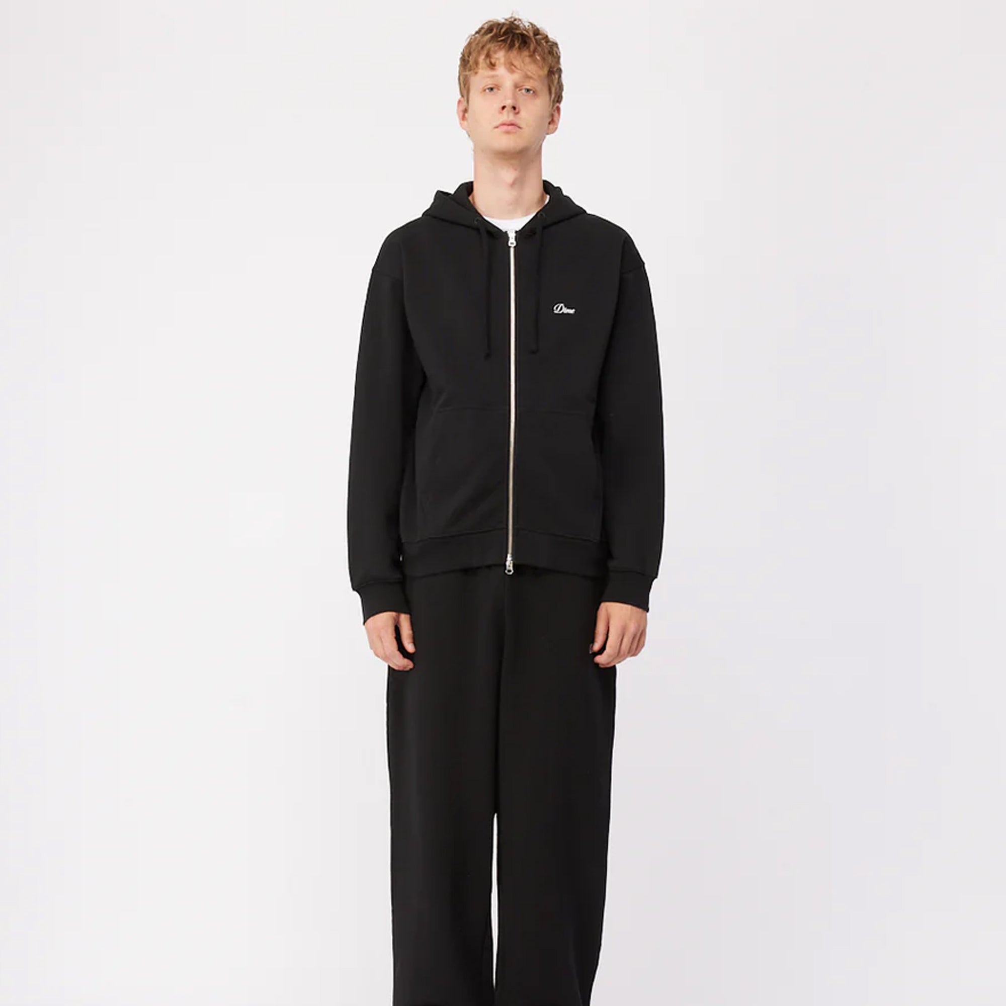 Dime Mens Cursive Zip Hoodie