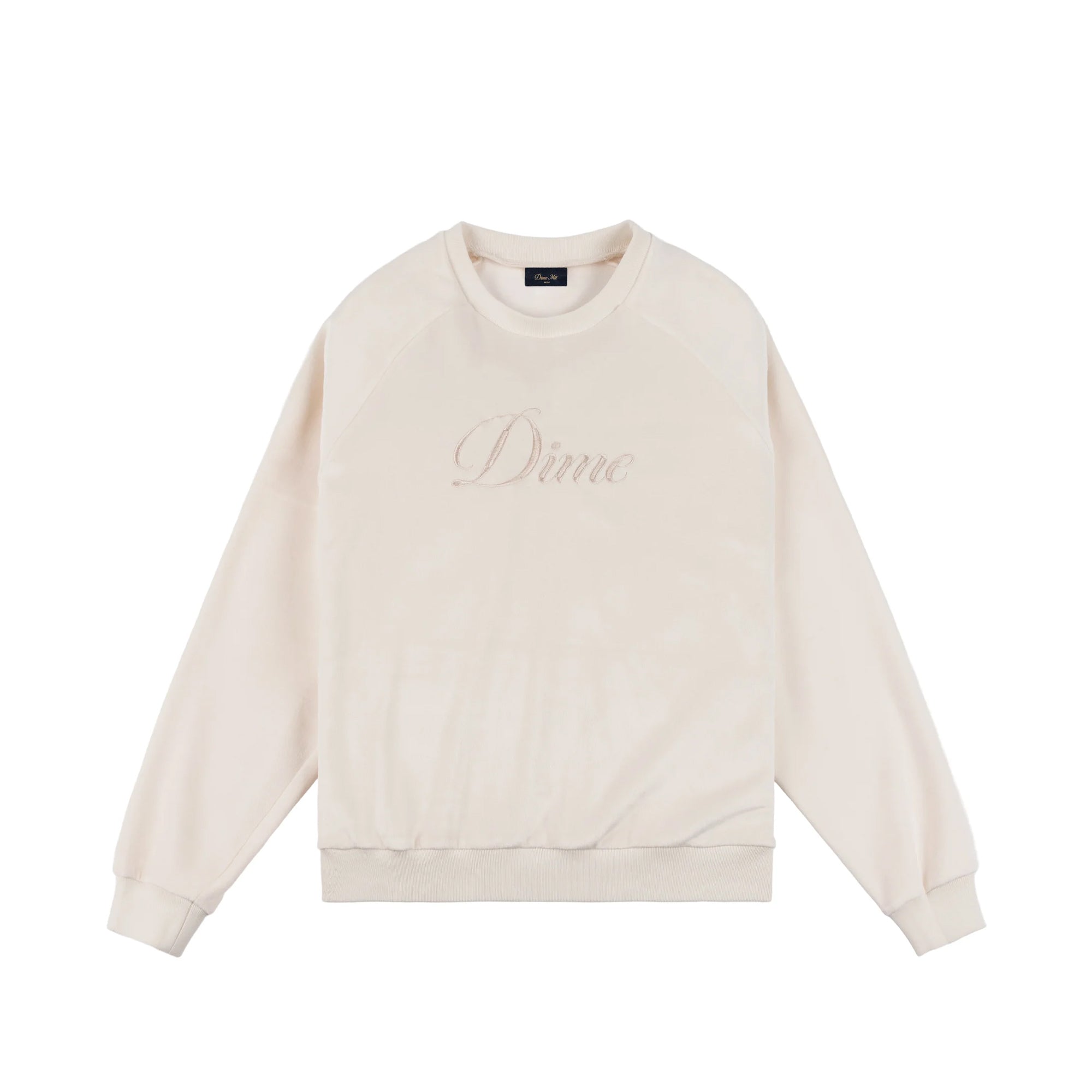 Dime Mens Cursive Velvet Crewneck