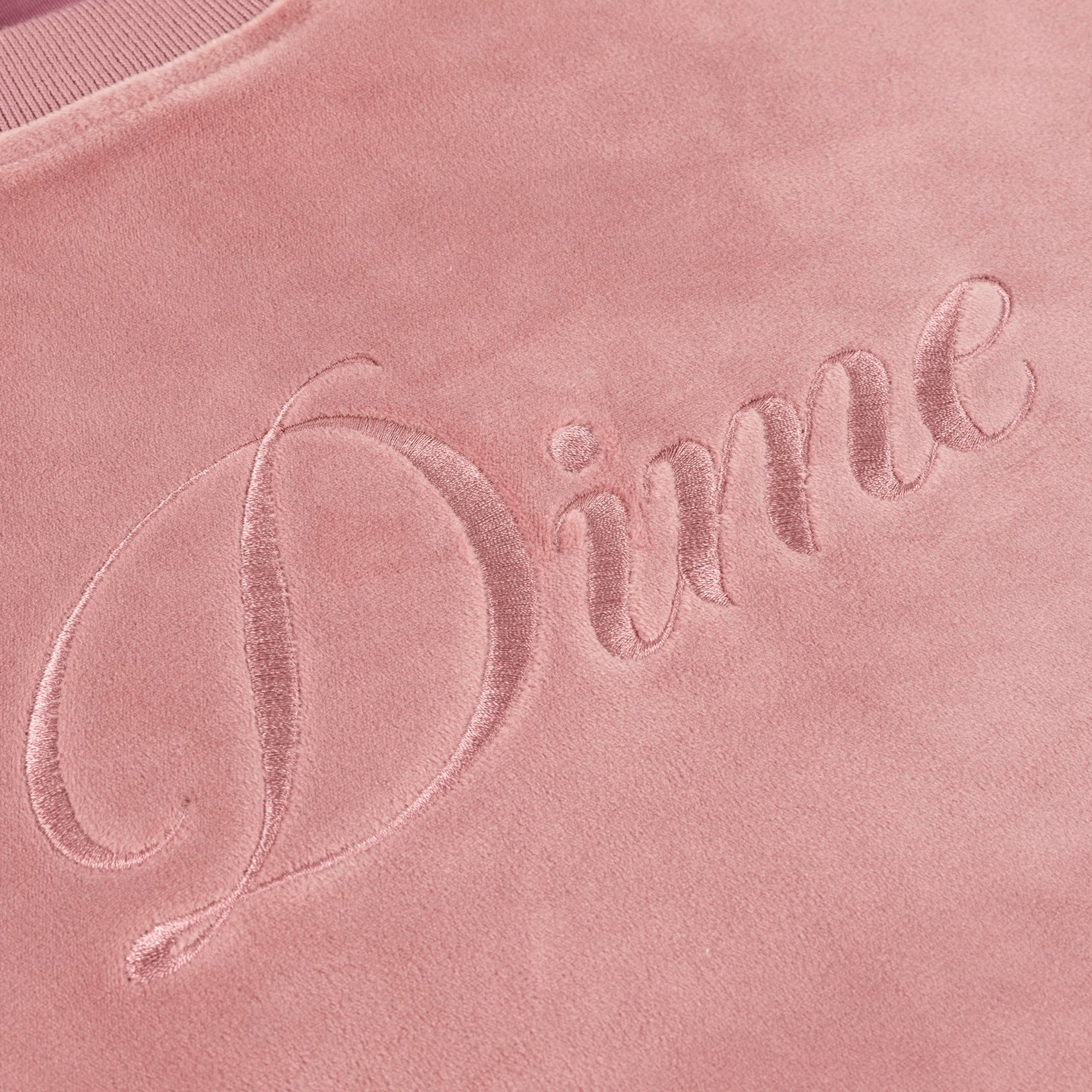 Dime Mens Cursive Velvet Crewneck