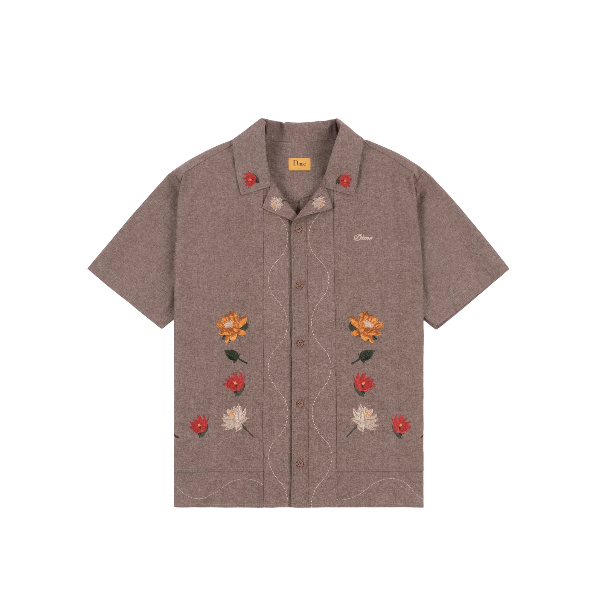 Dime Mens Lotus Button Up Shirt