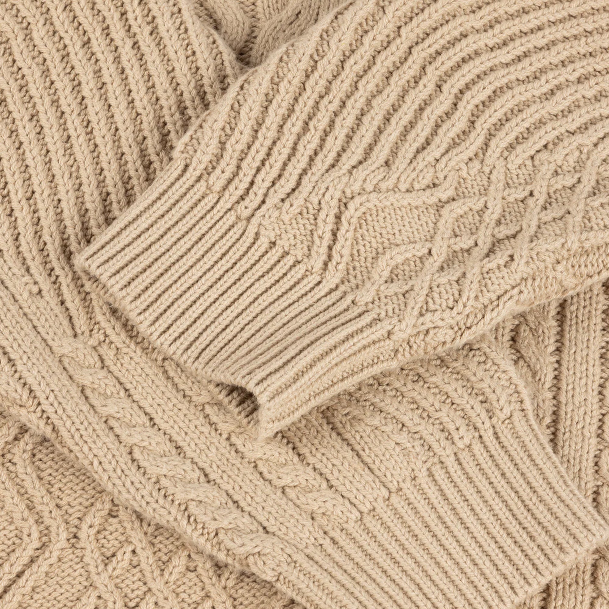 Dime Mens Mixed Cable Knitwear