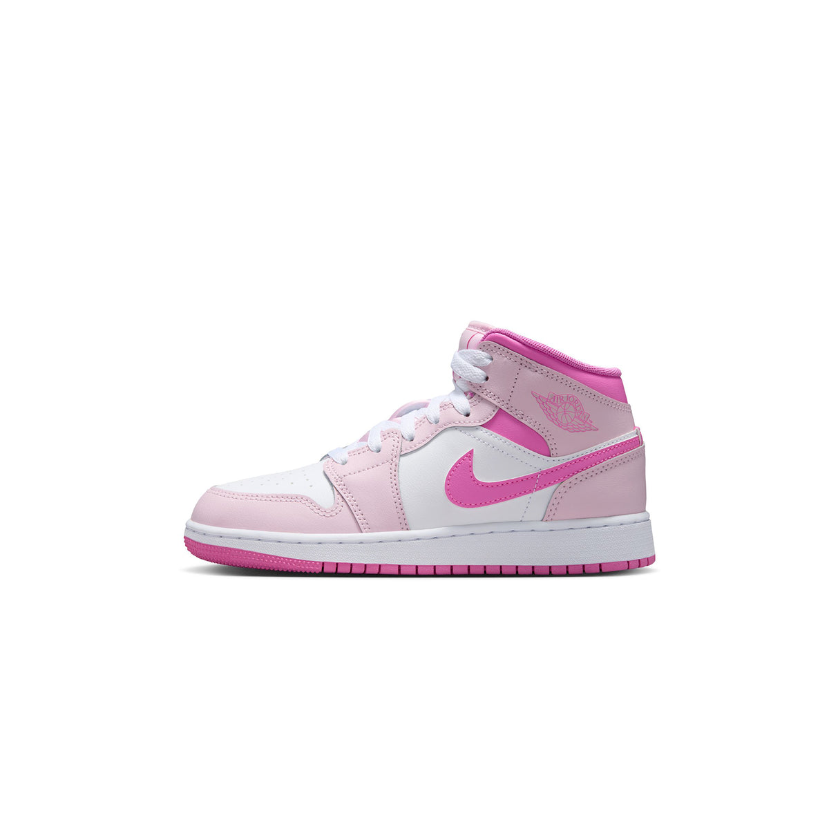 Pink Foam/pink Foam-china Rose-white Sneakers on a white background