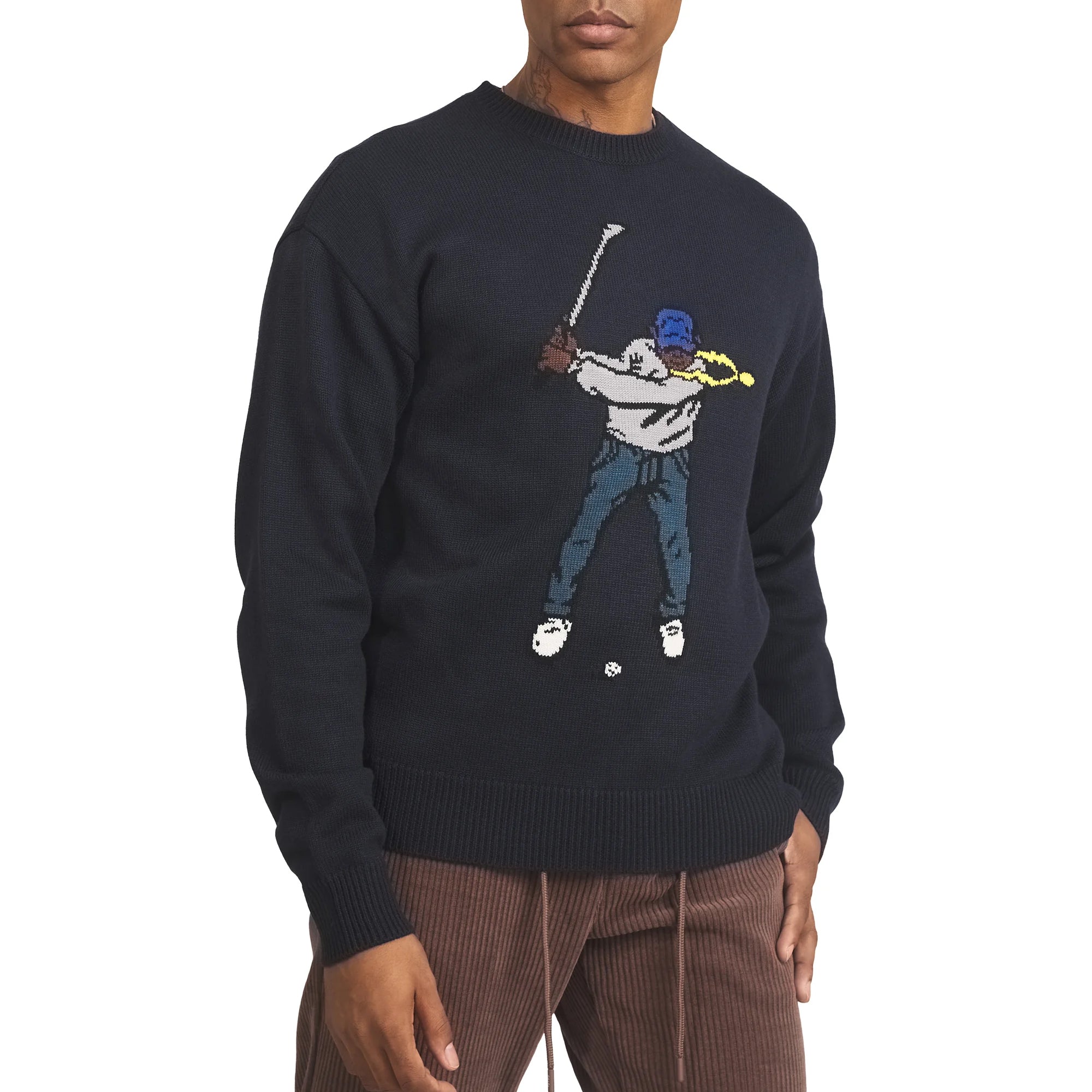 Eastside Golf Mens Intarsia Swingman Sweater