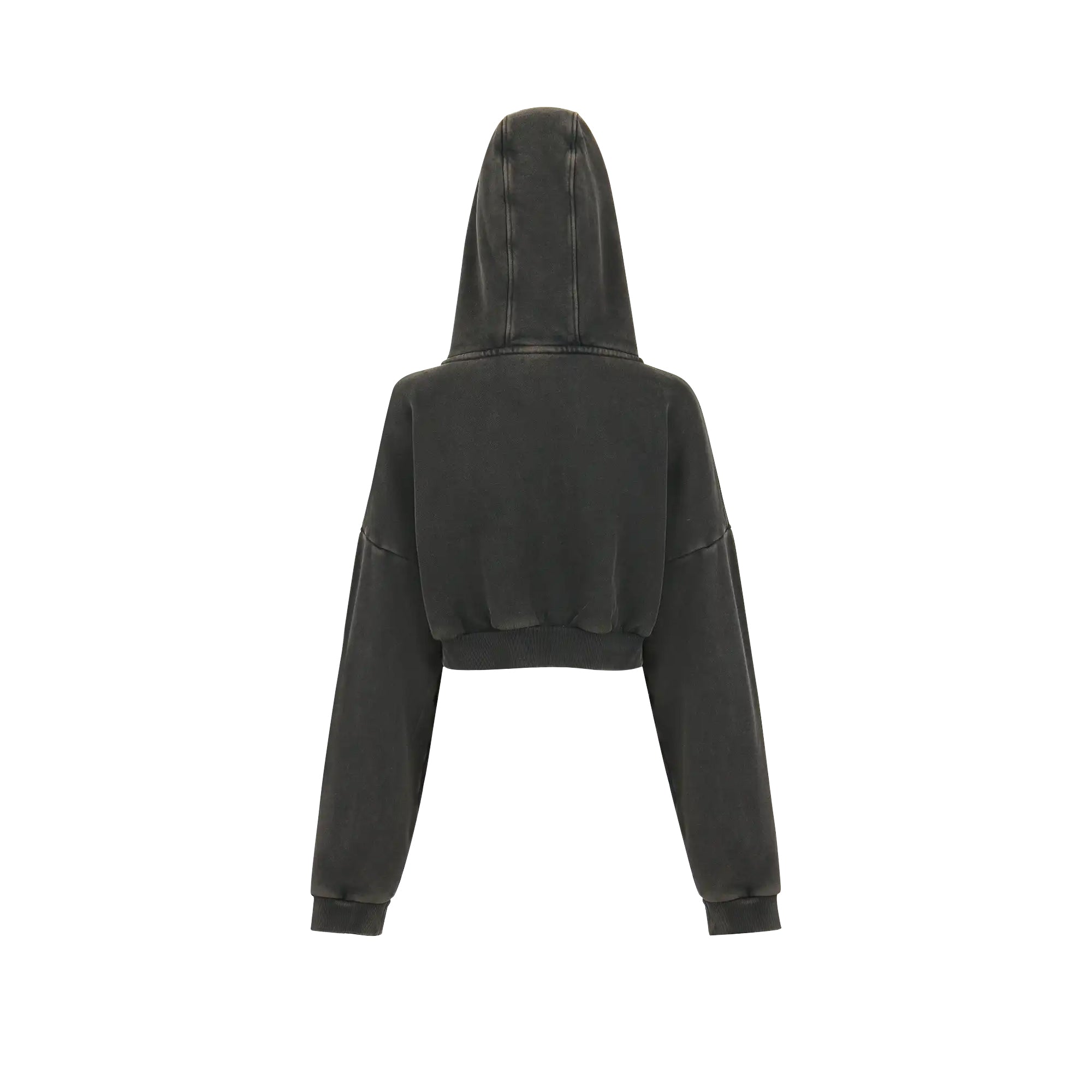Entire Studios Womens Cropped Full Zip Hoodie