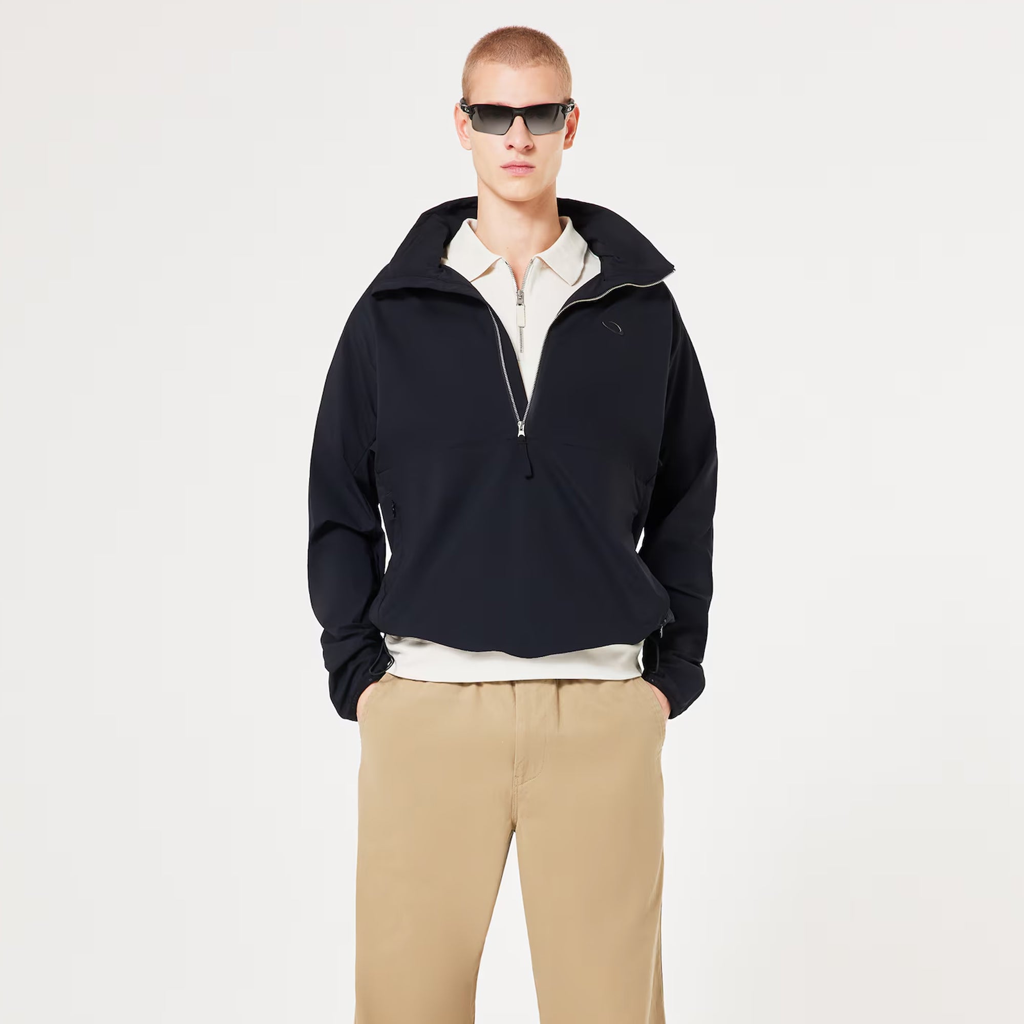 Oakley Mens Half Zip Anorak Hoodie