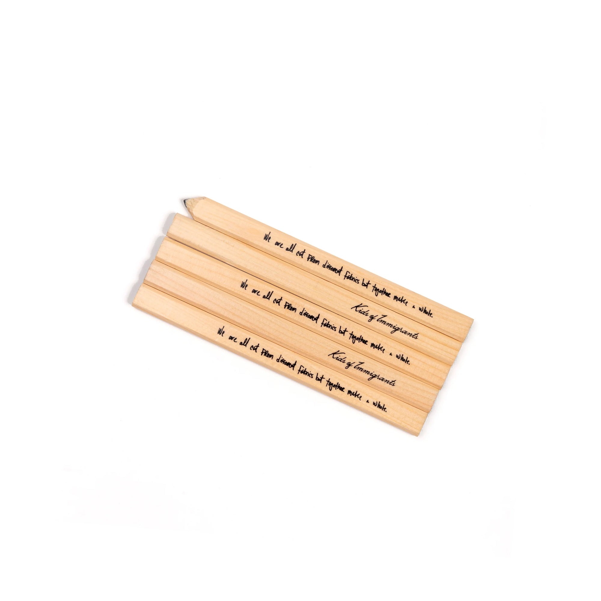 Kids of Immigrants Script Carpenter Pencil Pack