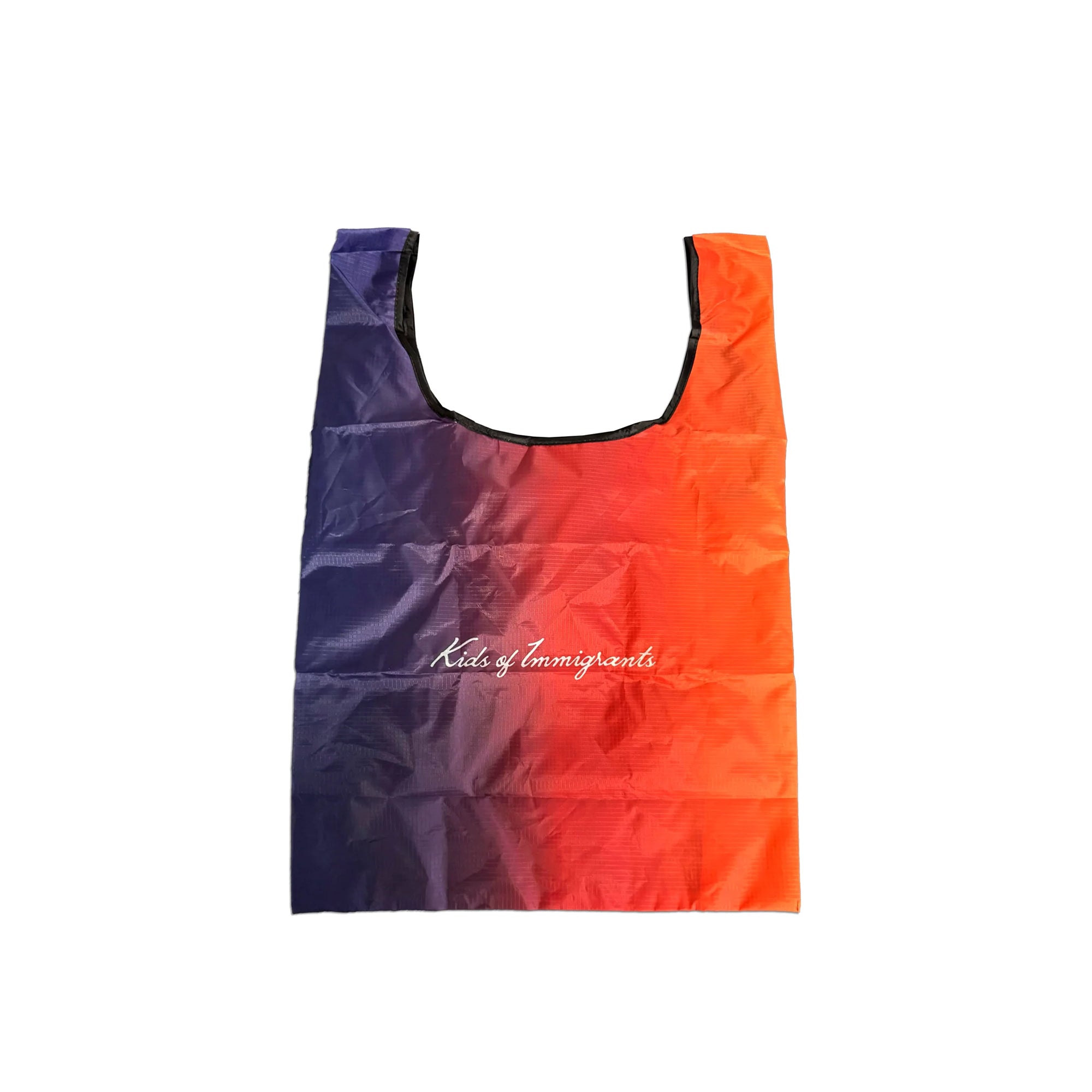 Kids of Immigrants Script Packable Tote Bag