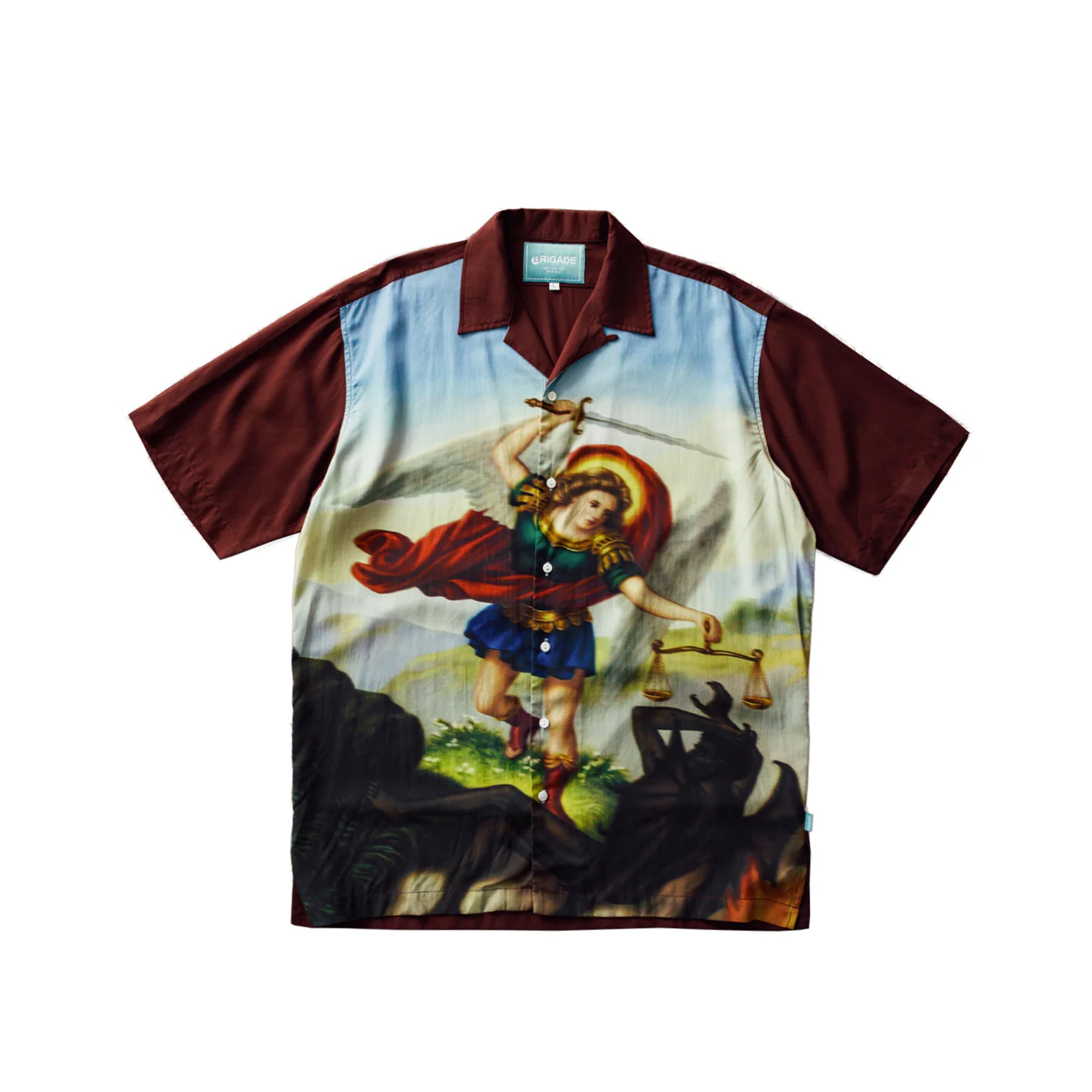Brigade Mens ST.Michael Rayon Shirt