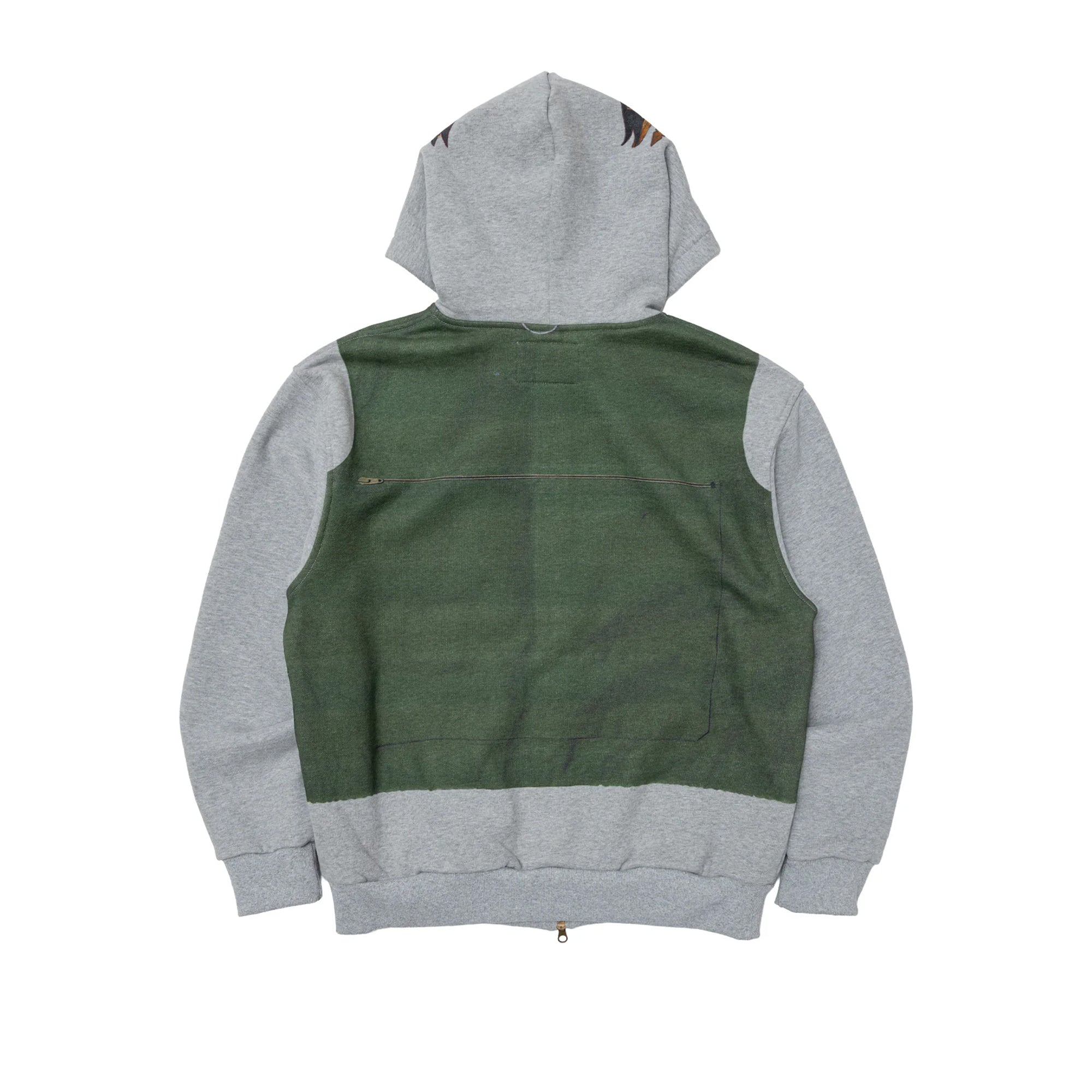 Brigade Mens Tromp-L'Oeil Vest Zip Hoodie