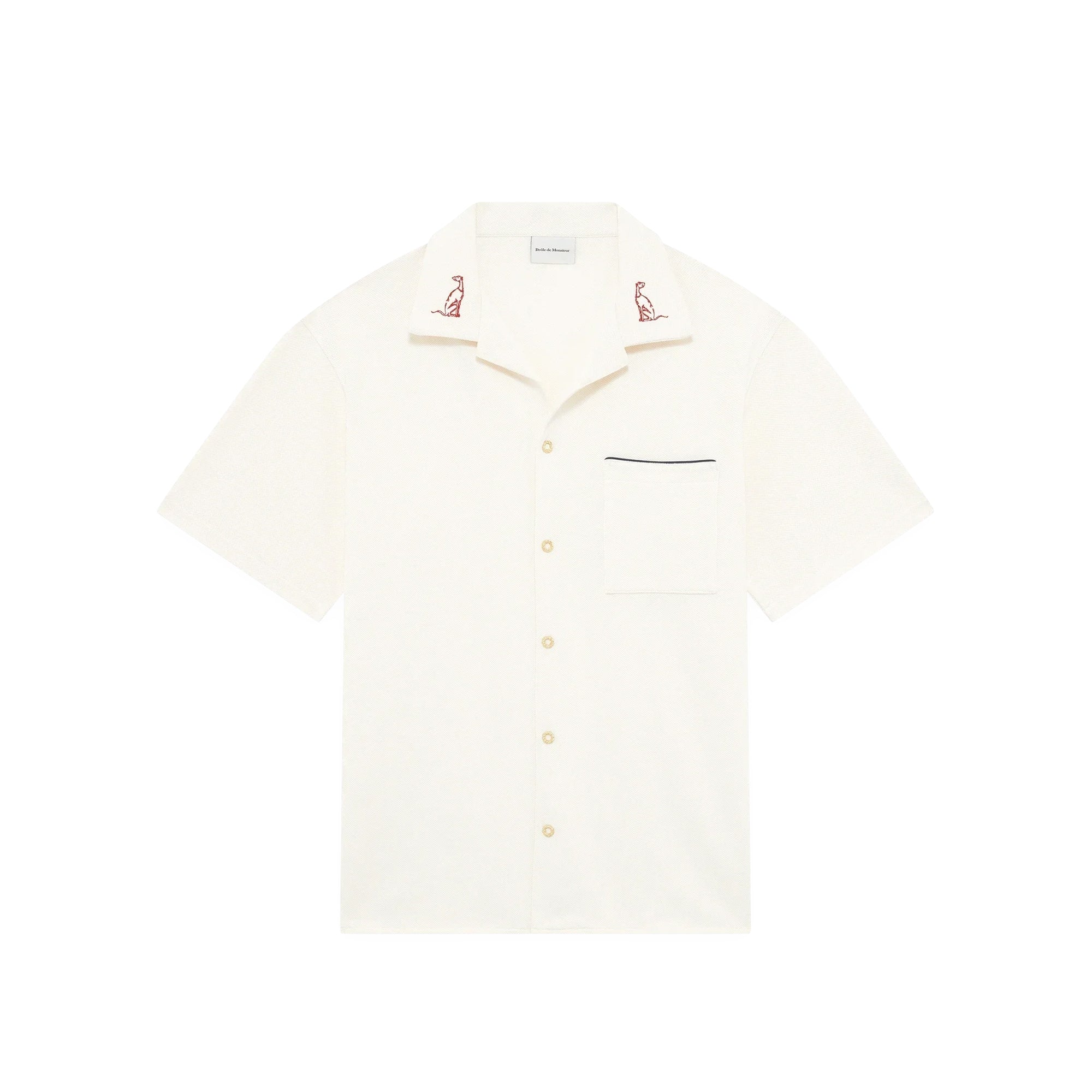 Drôle de Monsieur Mens La Chemise Piquee SS Shirt