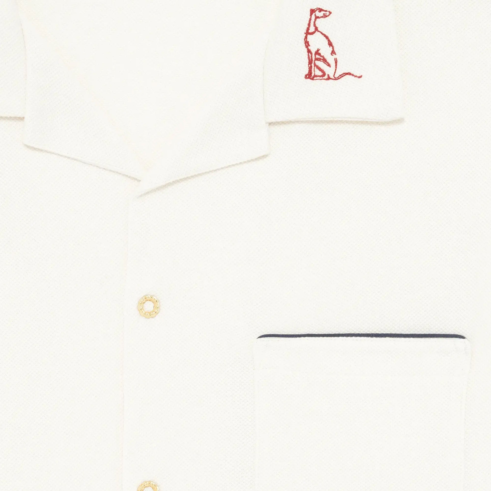 Drôle de Monsieur Mens La Chemise Piquee SS Shirt