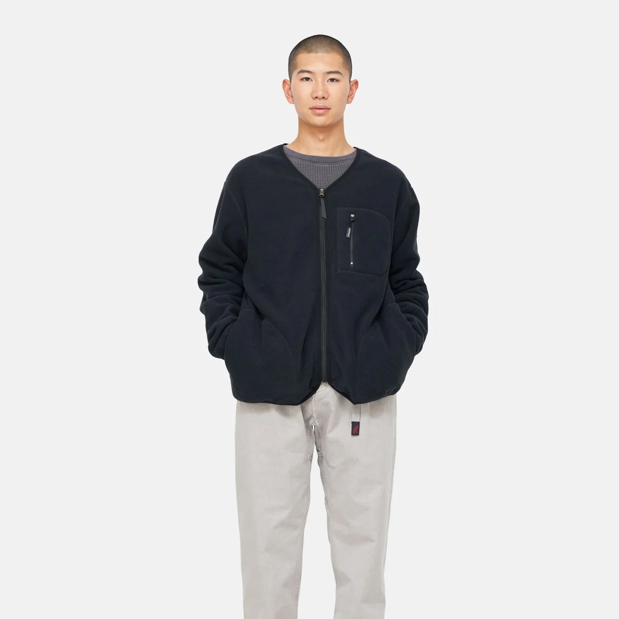 Gramicci Mens Fleece Cardigan Zip Up