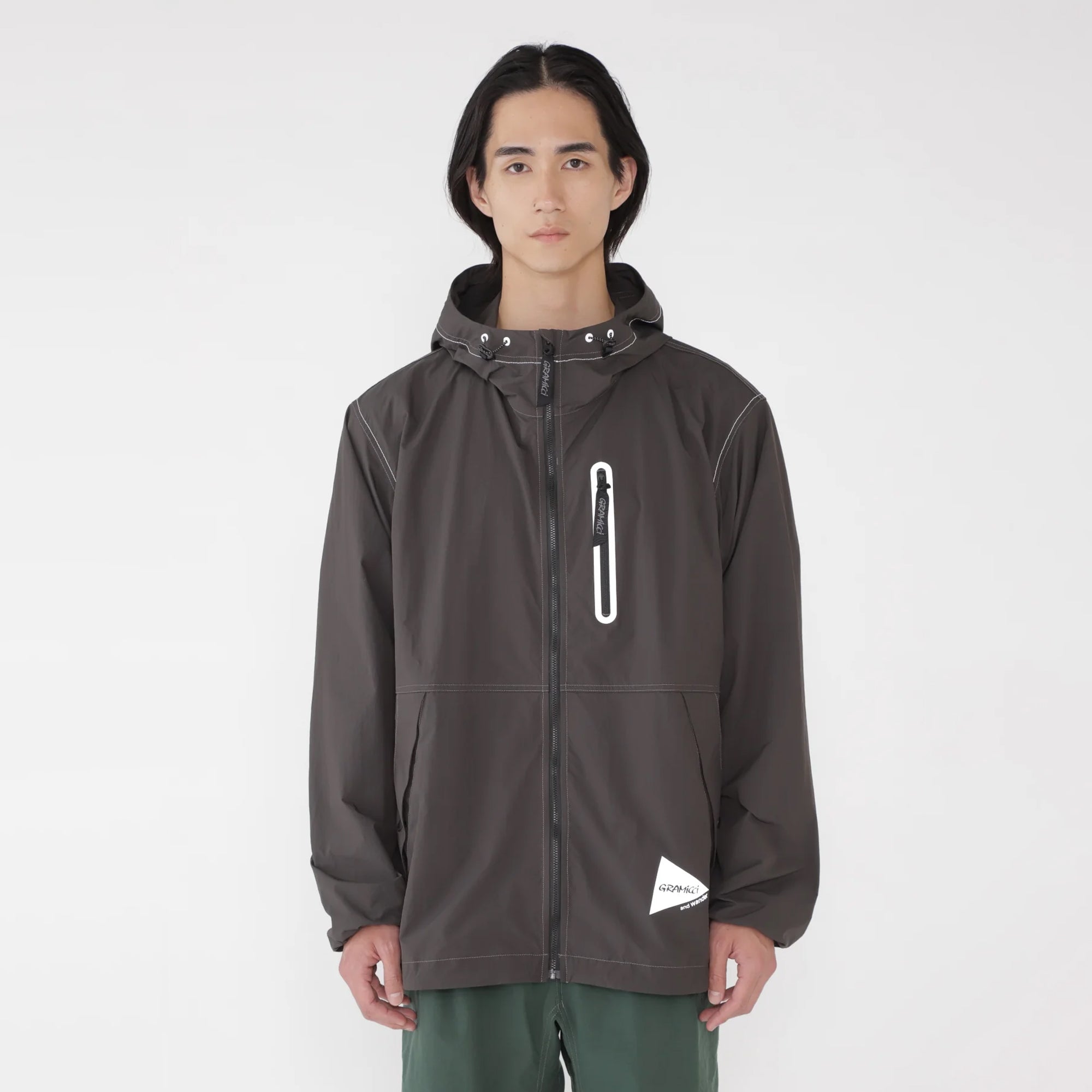 Gramicci x And Wander Mens Brushed Nylon Jacket