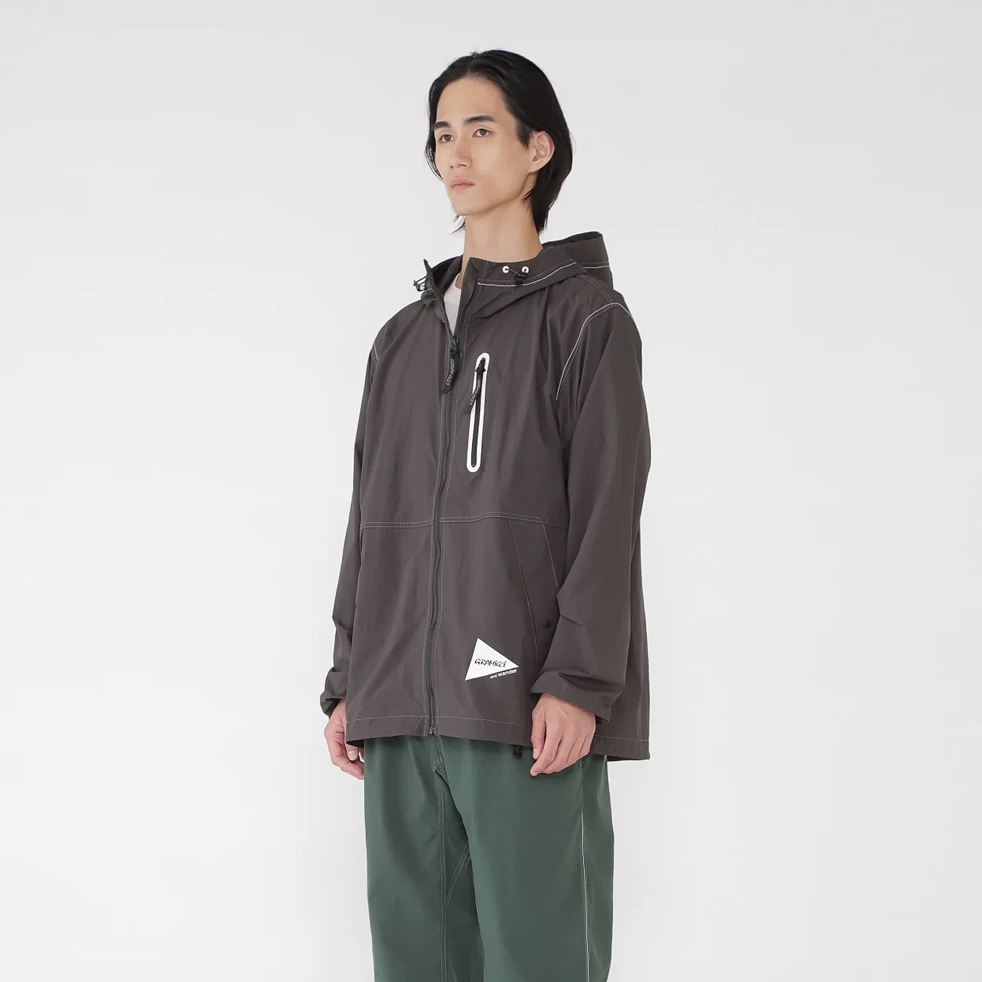 Gramicci x And Wander Mens Brushed Nylon Jacket