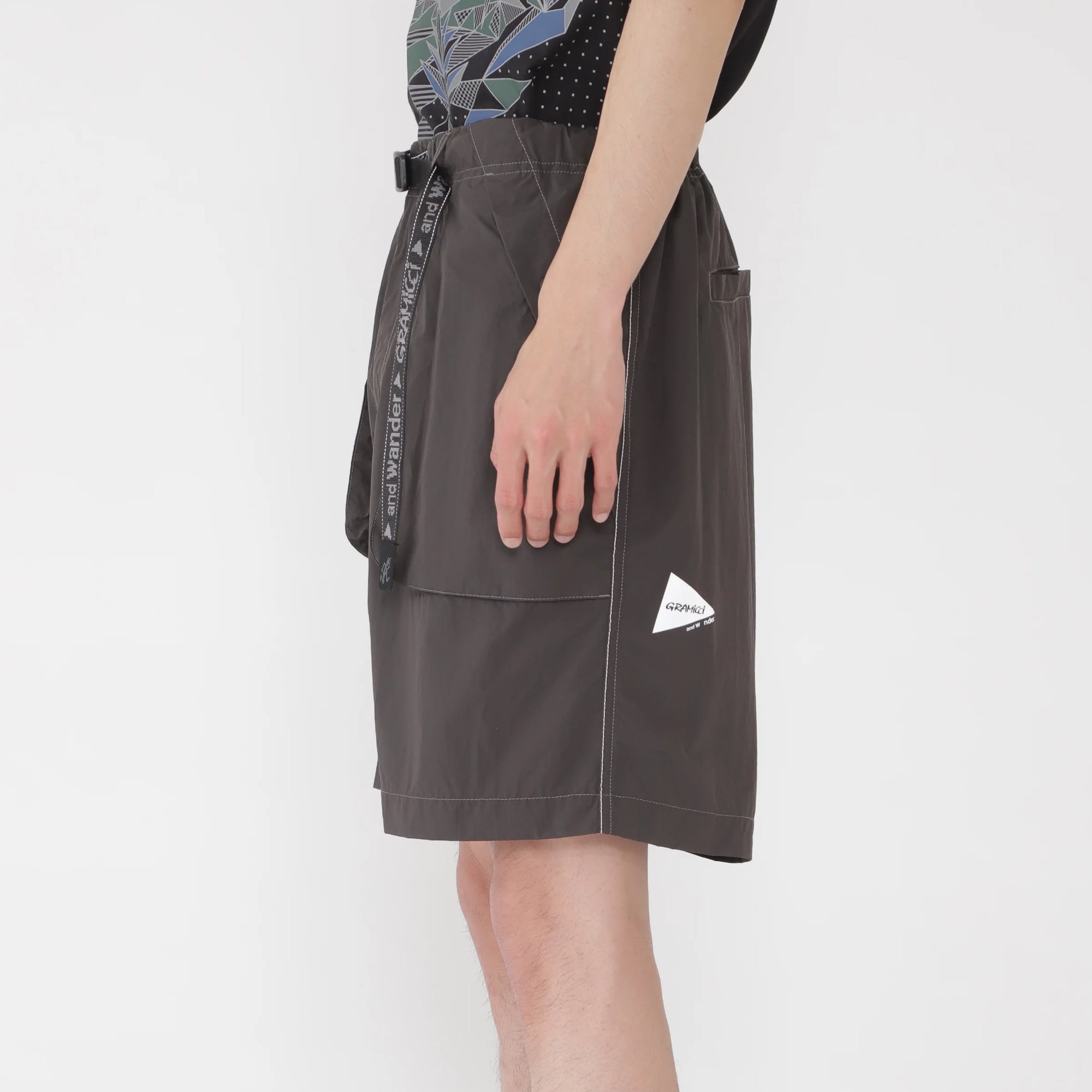 Gramicci x And Wander Mens Brushed Nylon Short