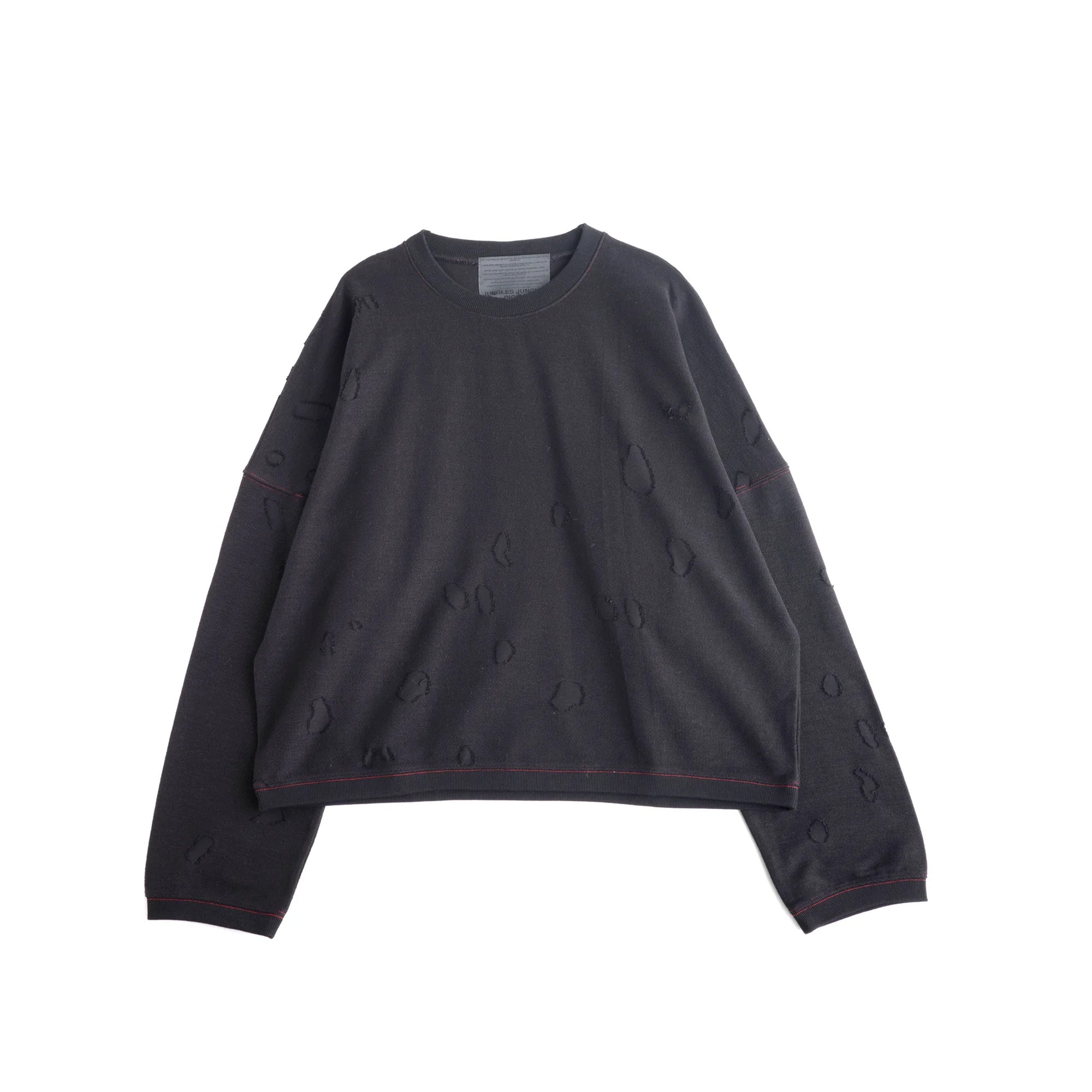 Jungles Mens Distressed Crewneck Sweatshirt