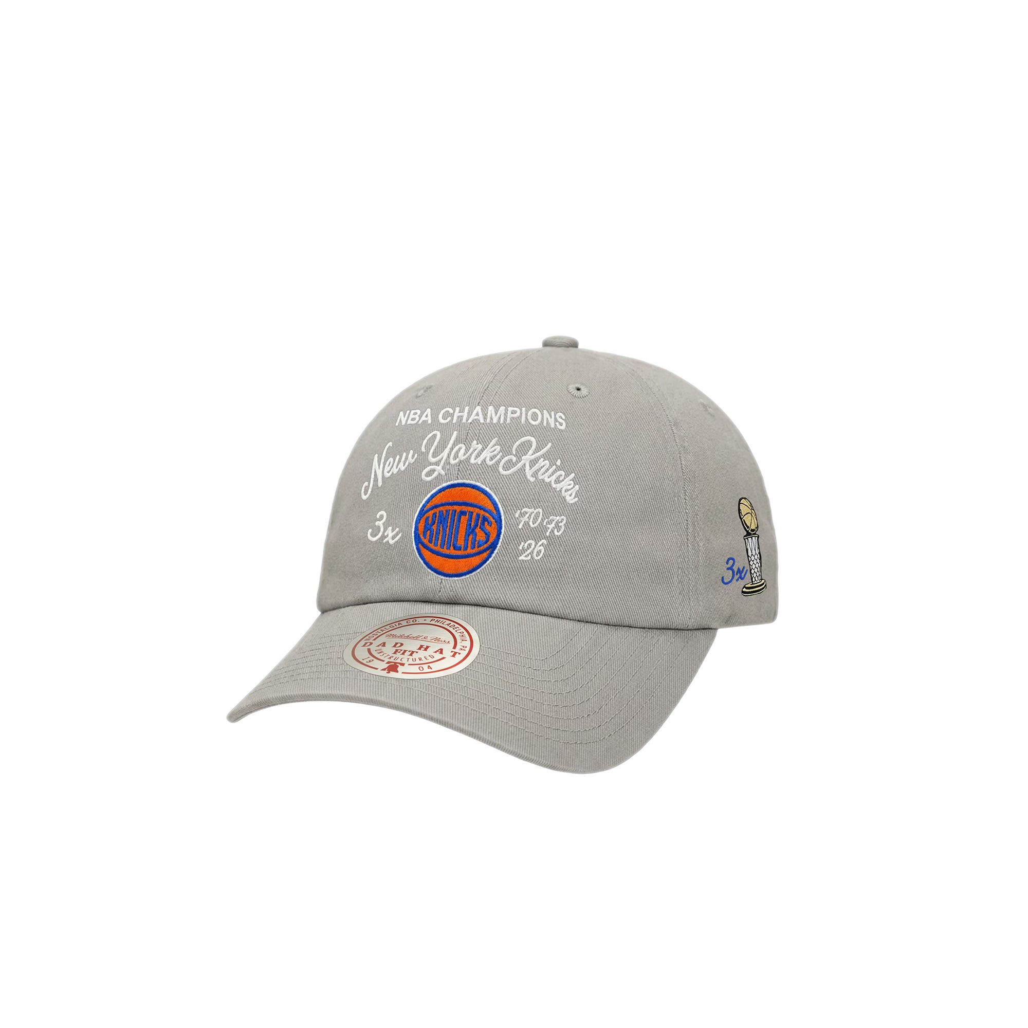 Mitchell & Ness x New York Knicks NBA Champions Script Dad Hat